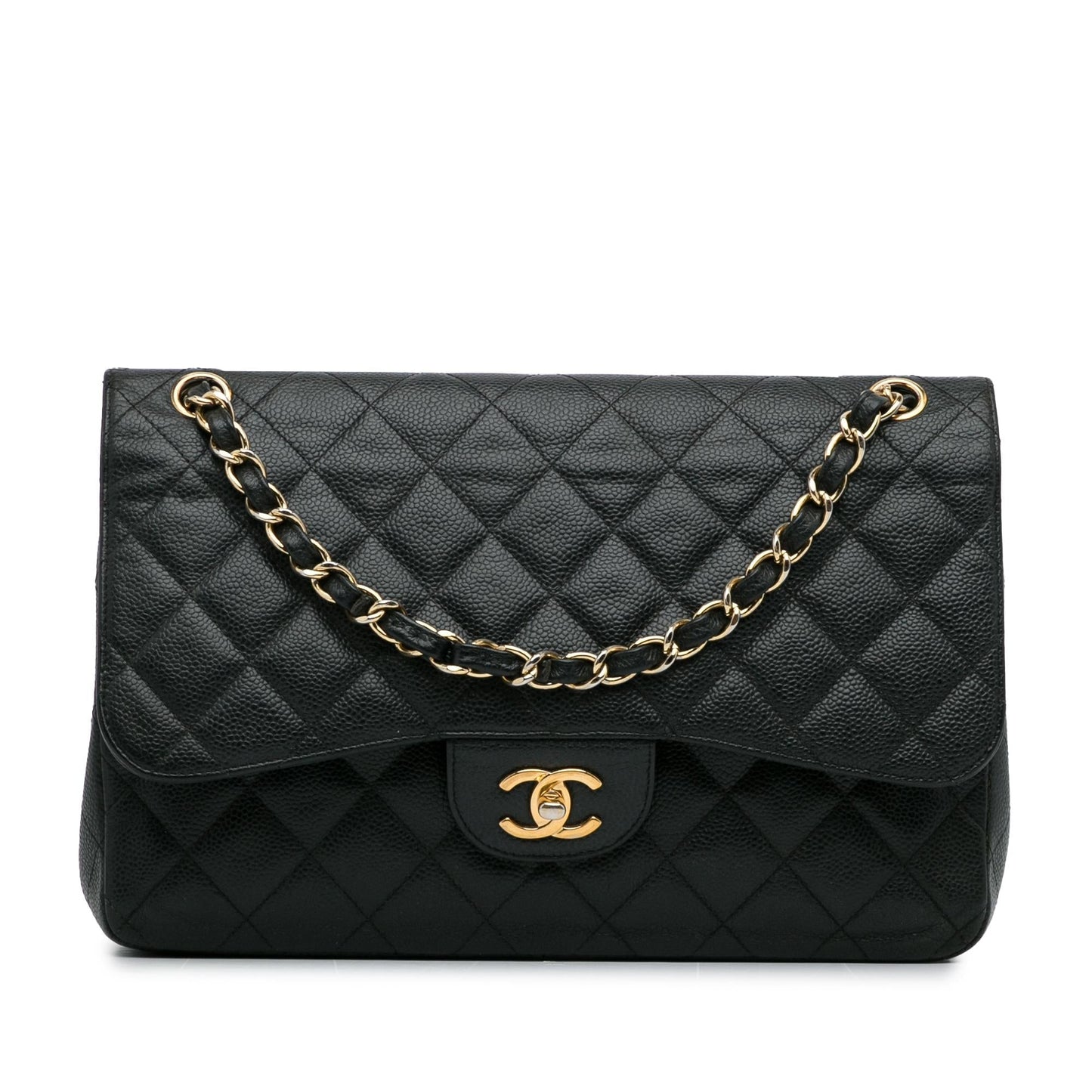 Chanel Jumbo Classic Caviar Double Flap SHG-KP2qbj Handbag