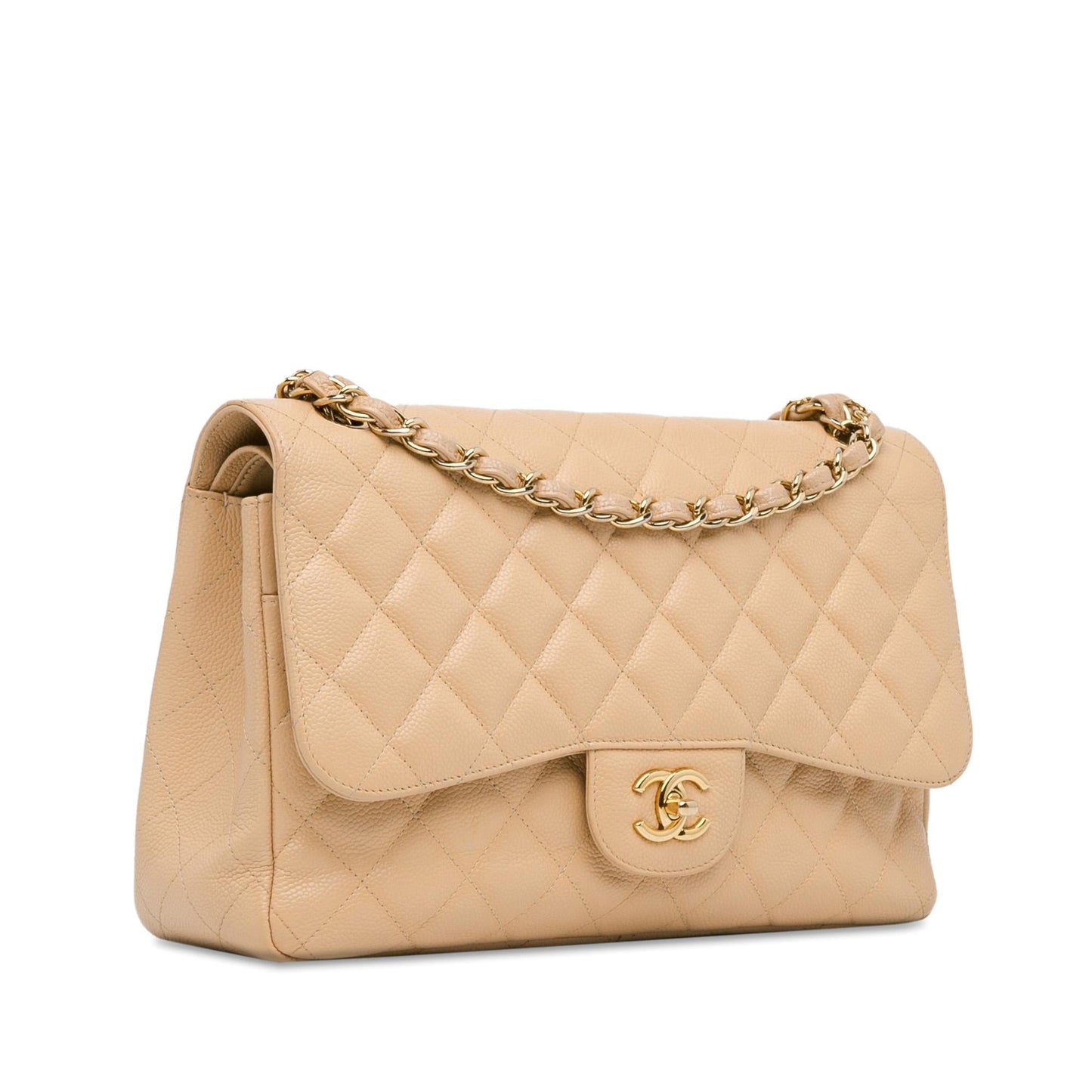 Chanel Jumbo Classic Caviar Double Flap SHG-VsT6Cu Handbag