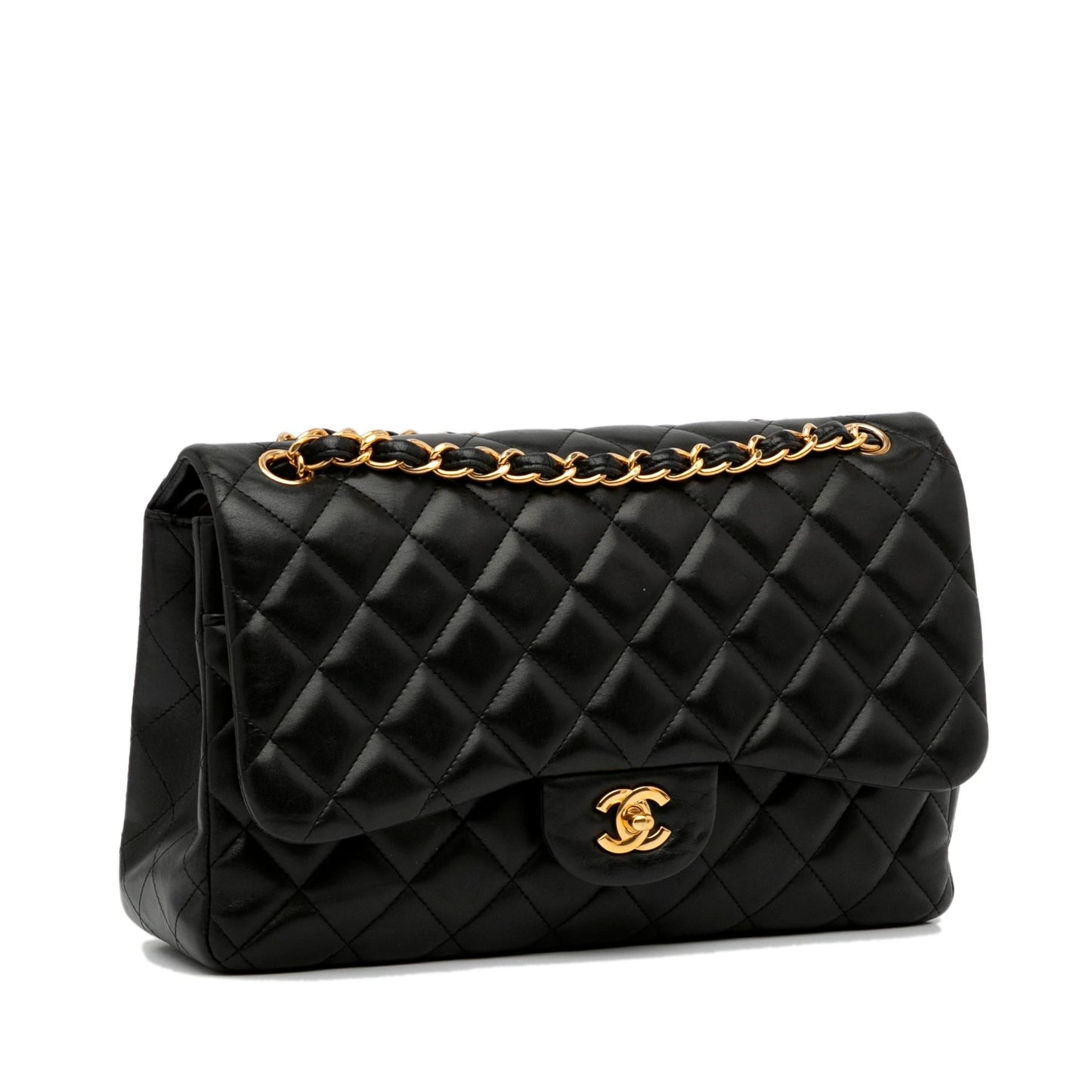 Chanel Jumbo Classic Lambskin Double Flap SHG-ztAqmL Handbag