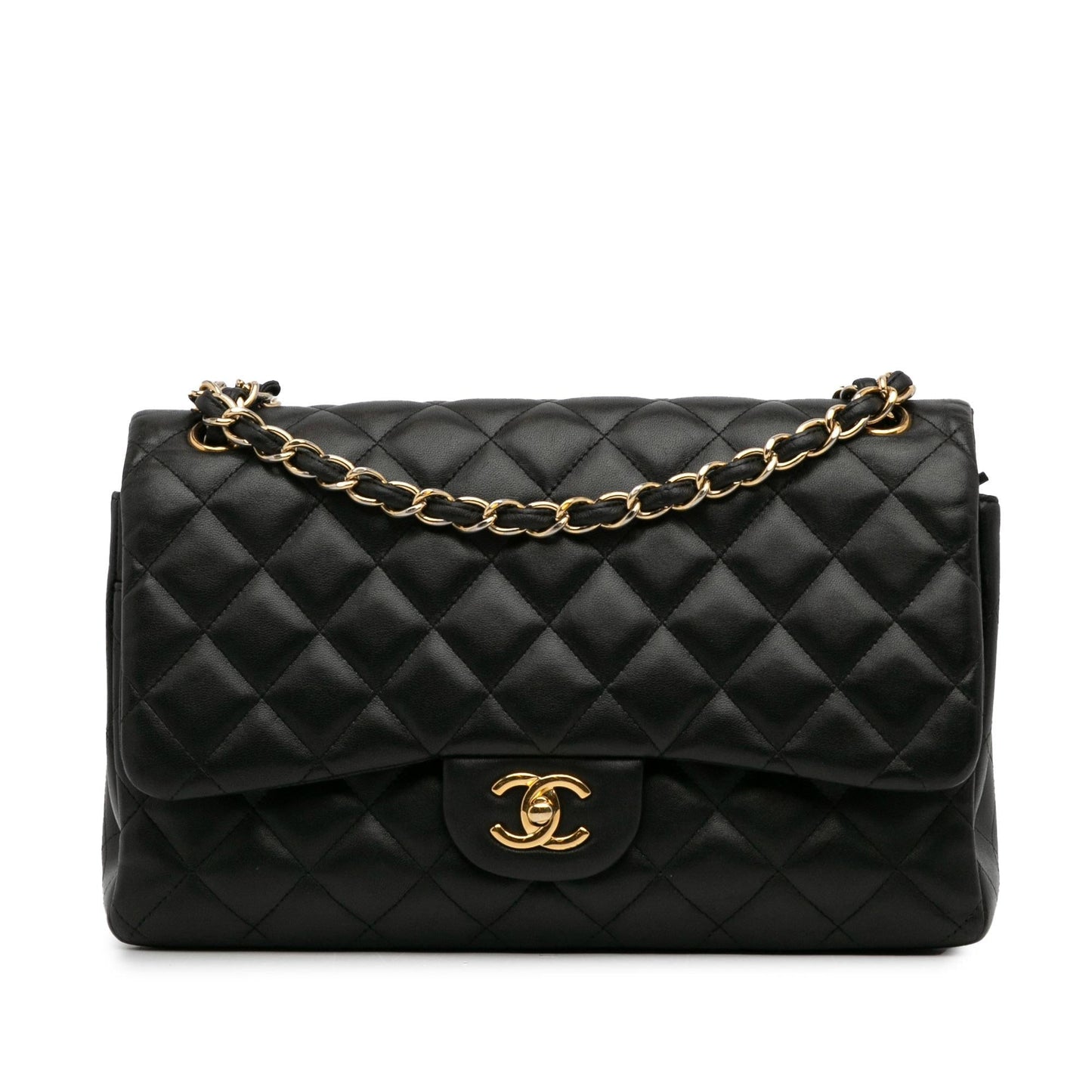 Chanel Jumbo Classic Lambskin Double Flap SHG-FyBqVD Handbag