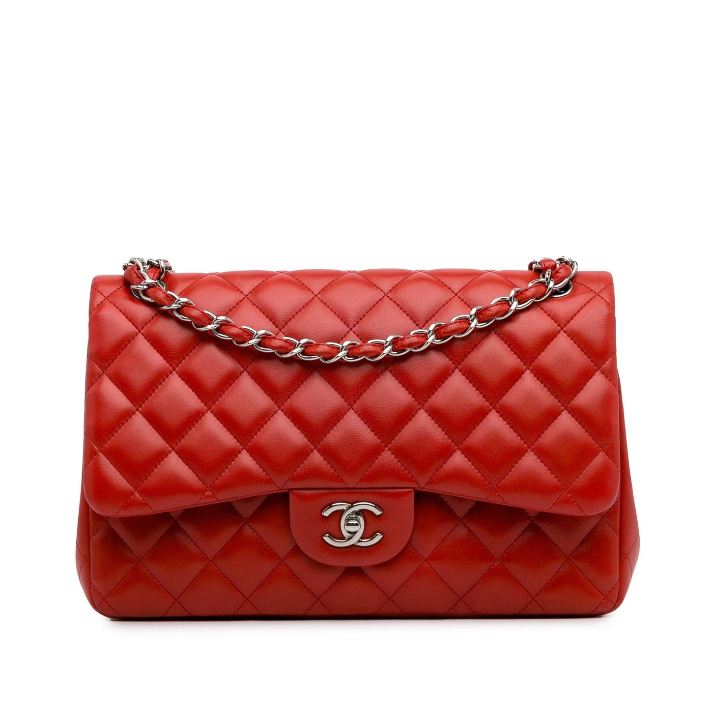 Chanel Jumbo Classic Lambskin Double Flap Handbag