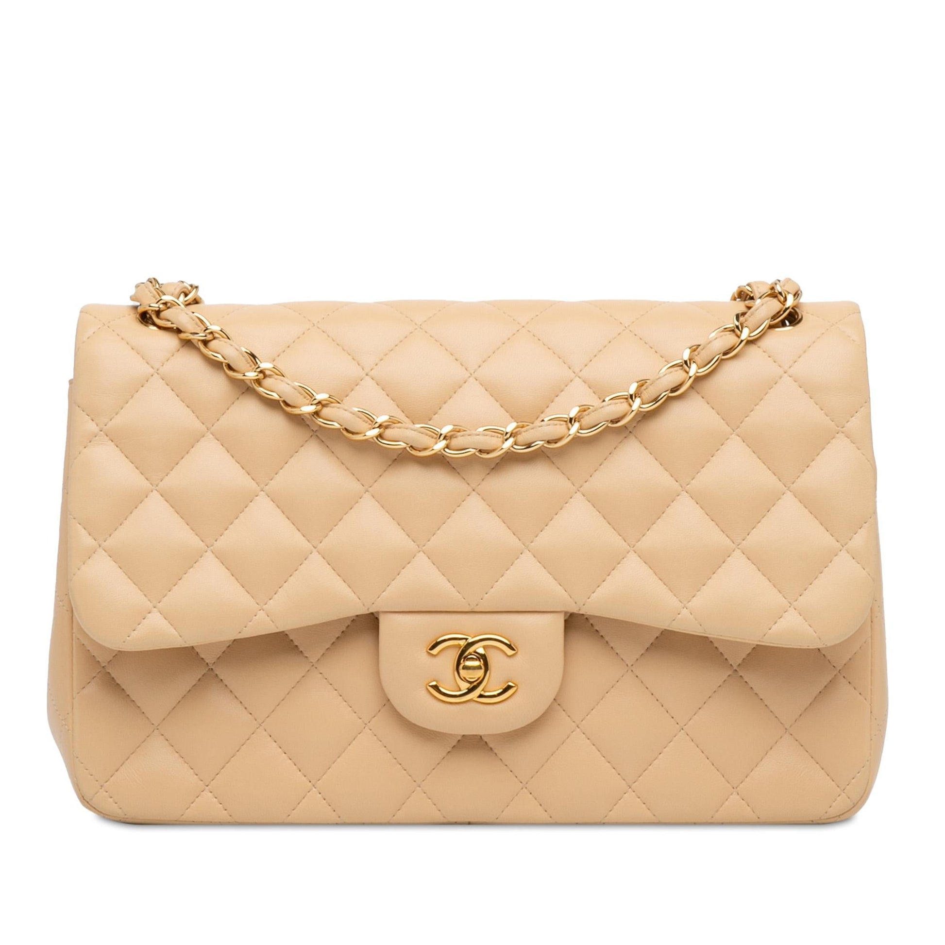 Chanel Jumbo Classic Lambskin Double Flap SHG-evy6Et Handbag