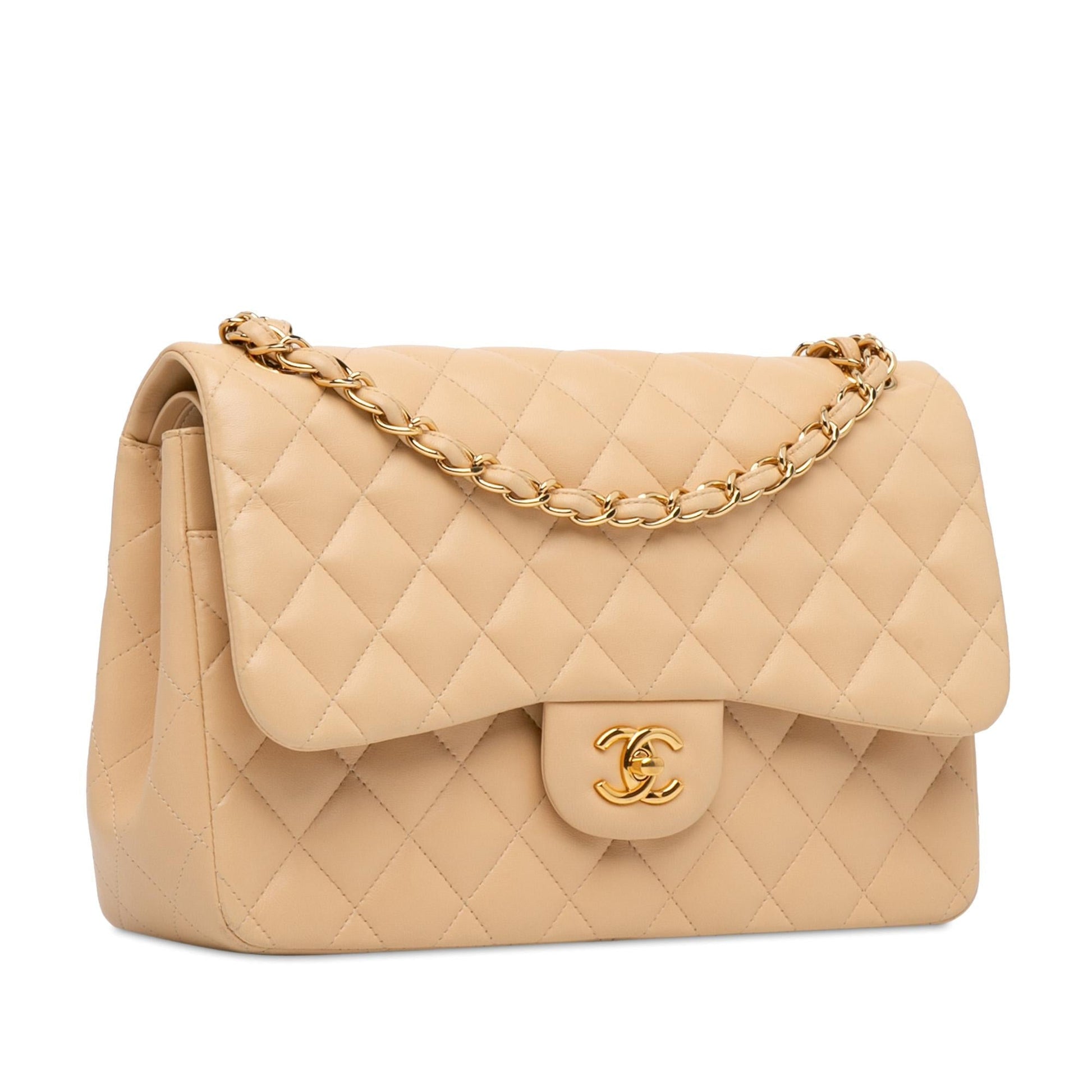 Chanel Jumbo Classic Lambskin Double Flap SHG-evy6Et Handbag