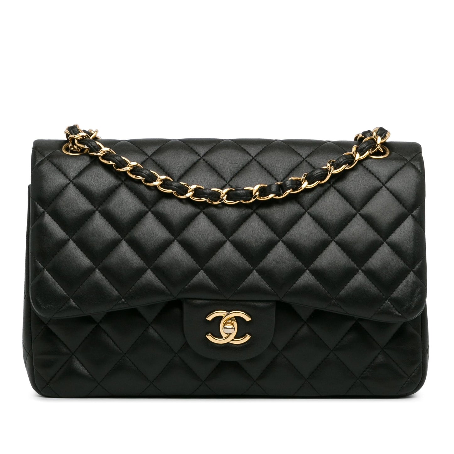 Chanel Jumbo Classic Lambskin Double Flap SHG-DIrJtq Handbag