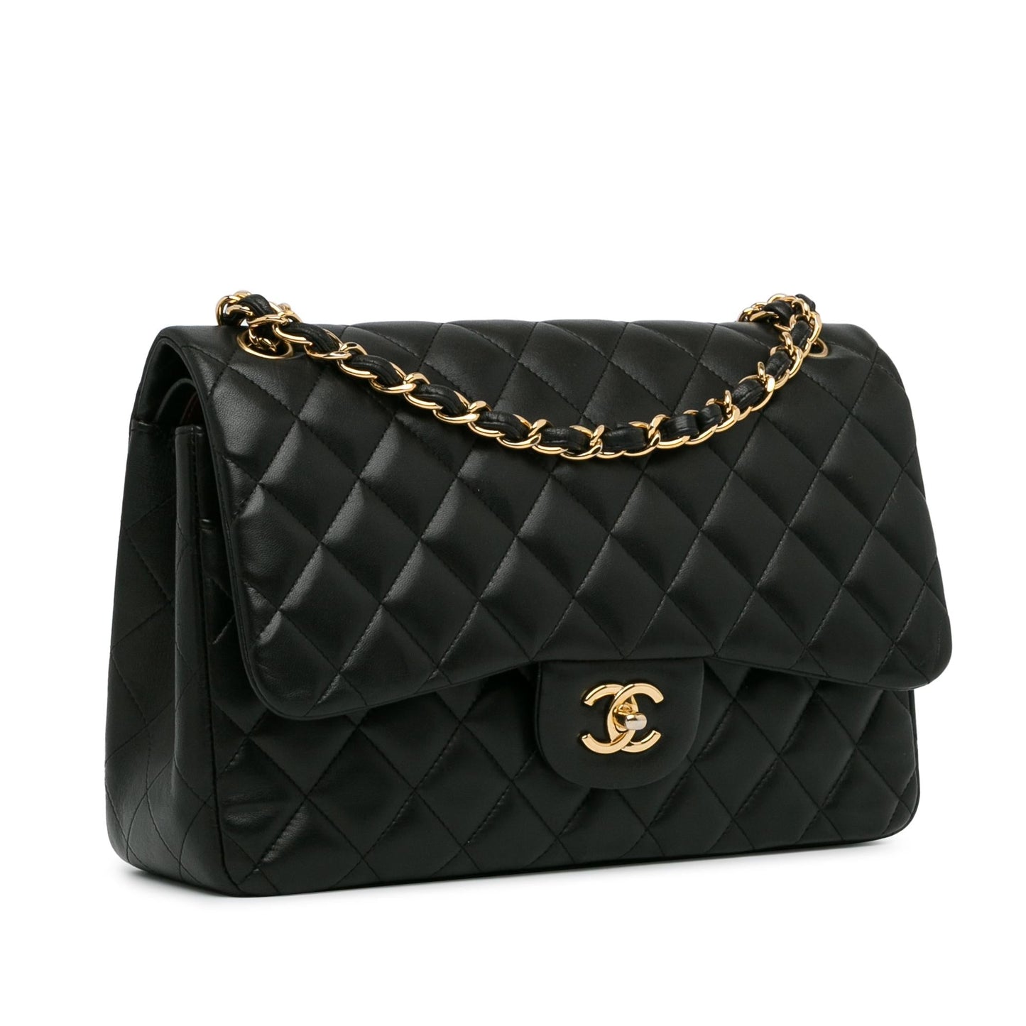 Chanel Jumbo Classic Lambskin Double Flap SHG-DIrJtq Handbag