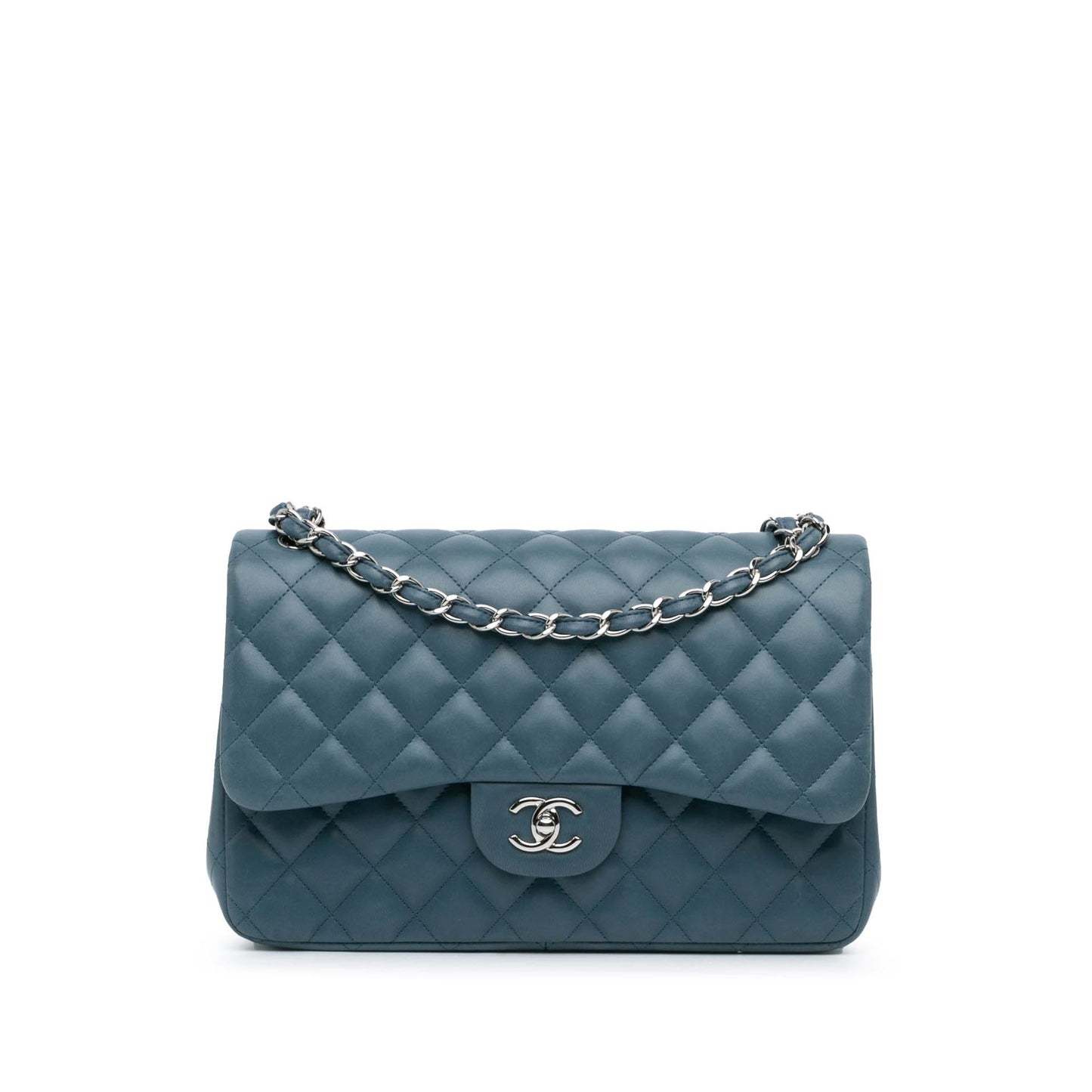 Chanel Jumbo Classic Lambskin Double Flap Handbag