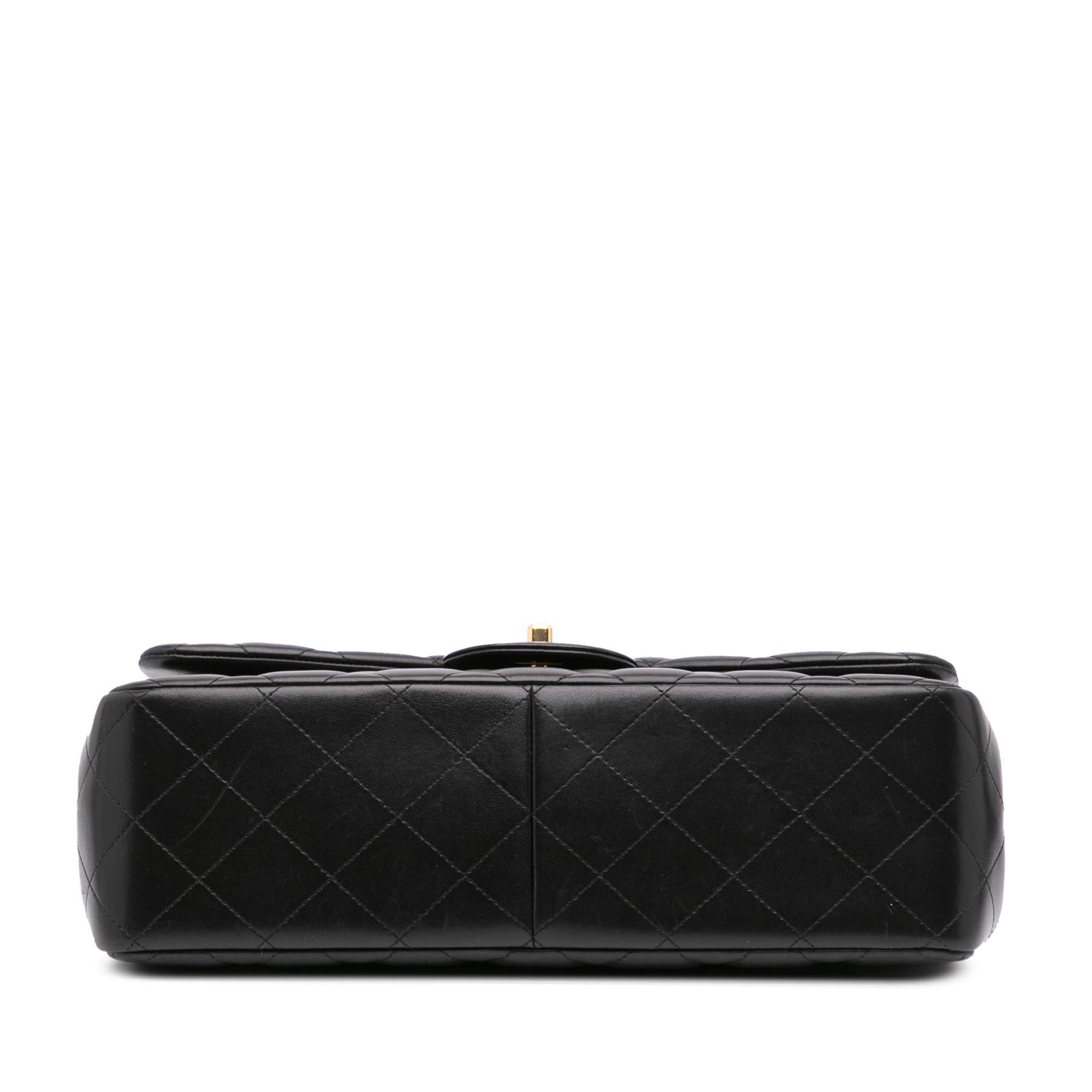 Chanel Jumbo Classic Lambskin Double Flap Handbag Flap 6