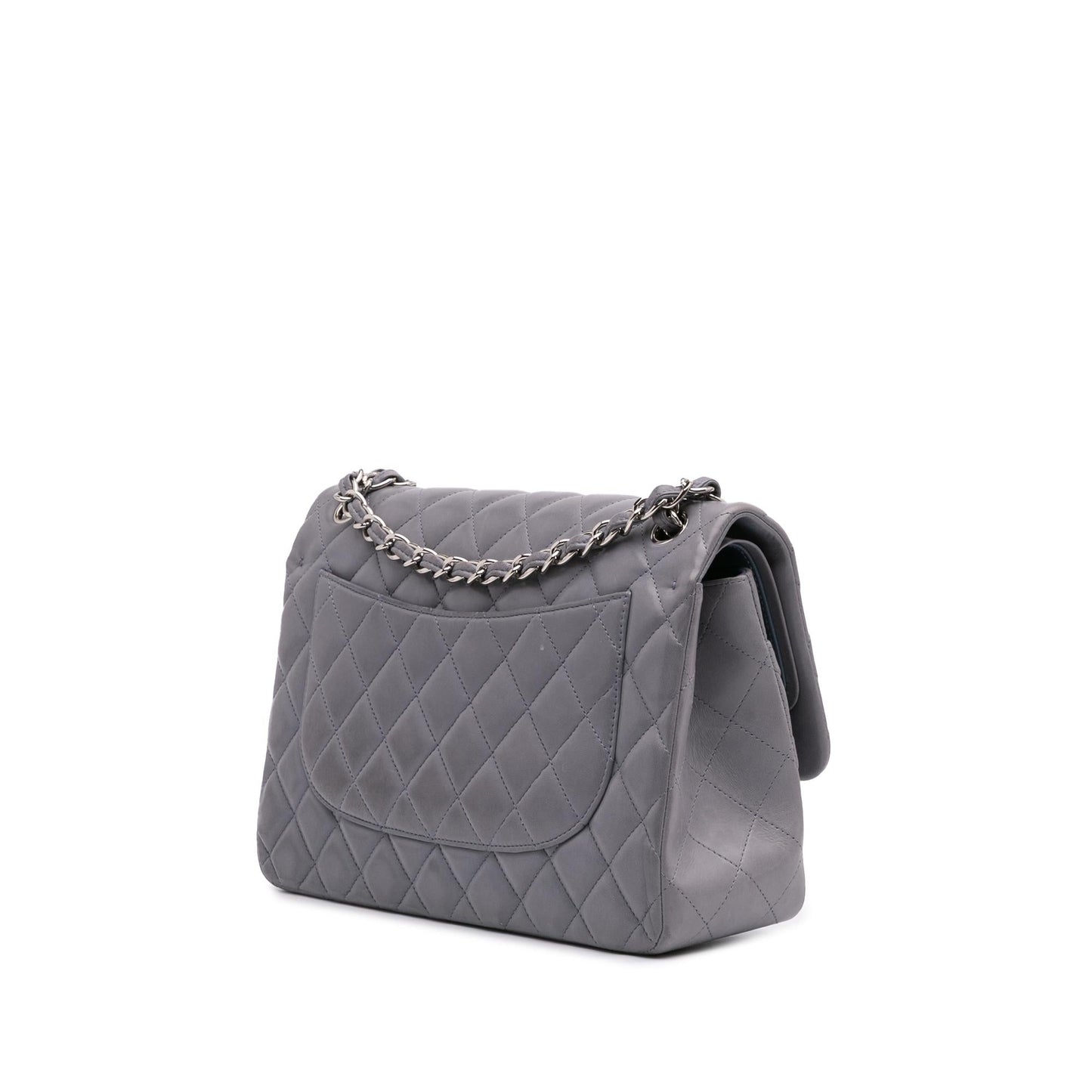 Chanel Jumbo Classic Lambskin Double Flap Handbag Flap 9