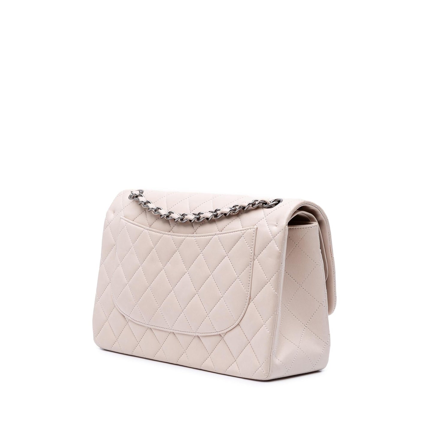 Chanel Jumbo Classic Lambskin Double Flap Handbag Flap 10