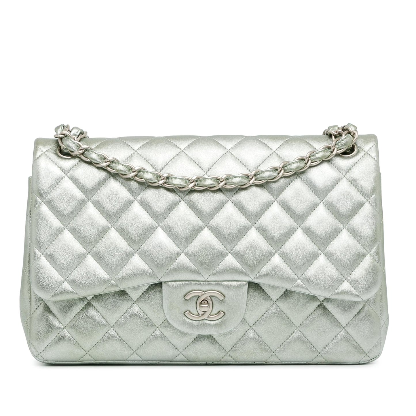 Chanel Jumbo Classic Lambskin Double Flap Handbag Flap 15