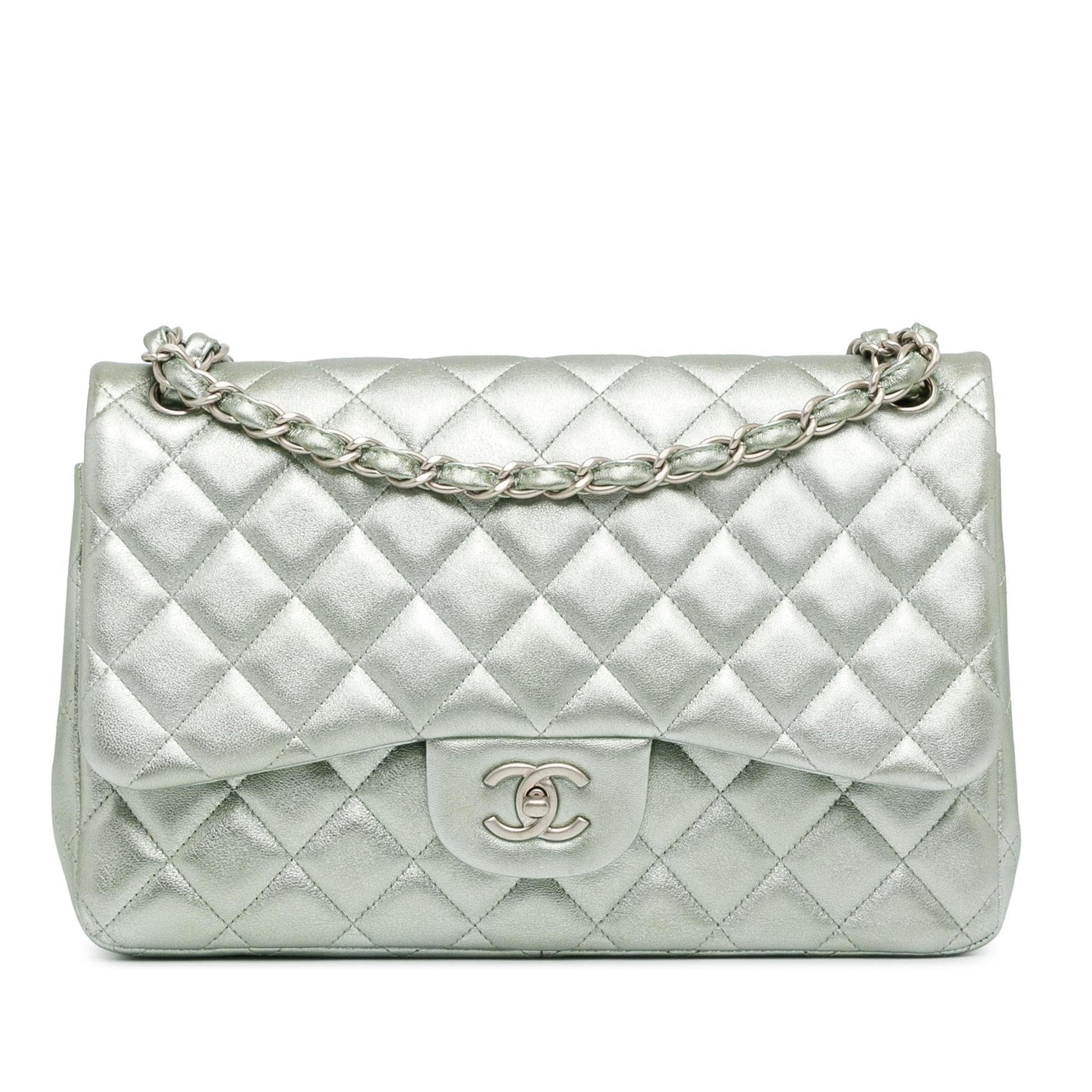 Chanel Jumbo Classic Lambskin Double Flap Handbag Flap 15