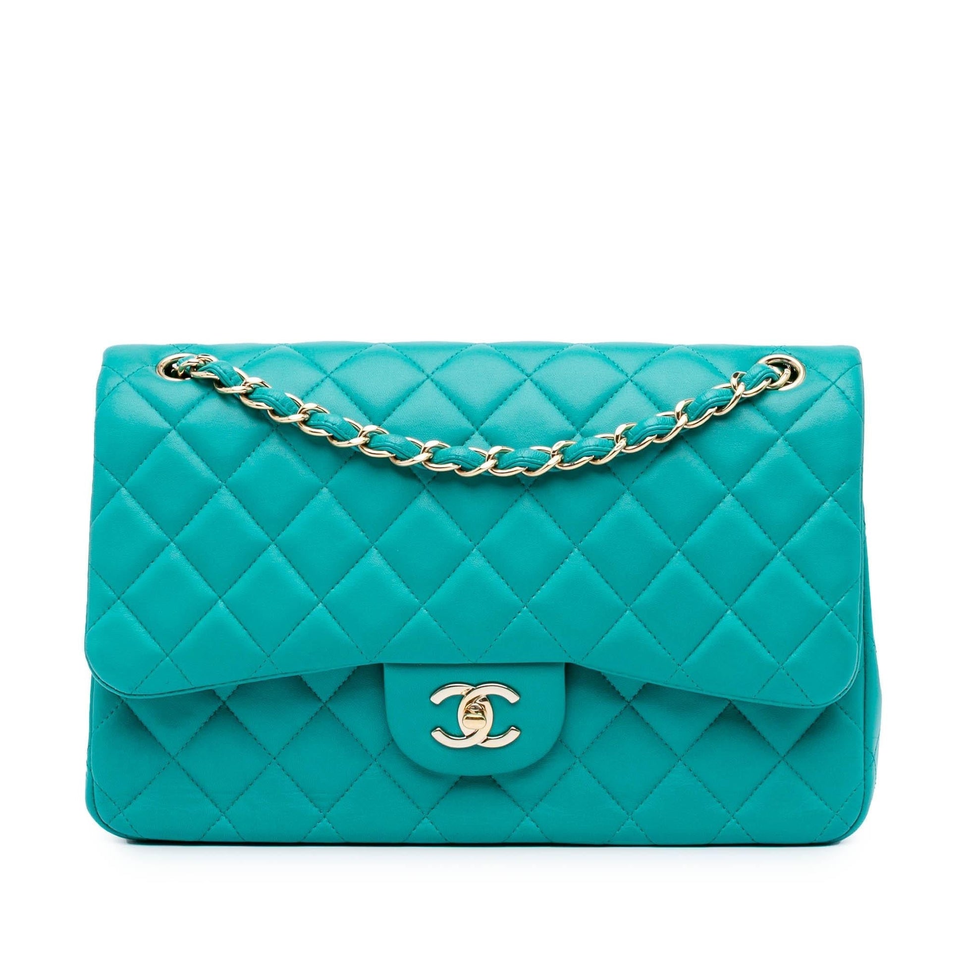 Chanel Jumbo Classic Lambskin Double Flap Handbag Flap 19