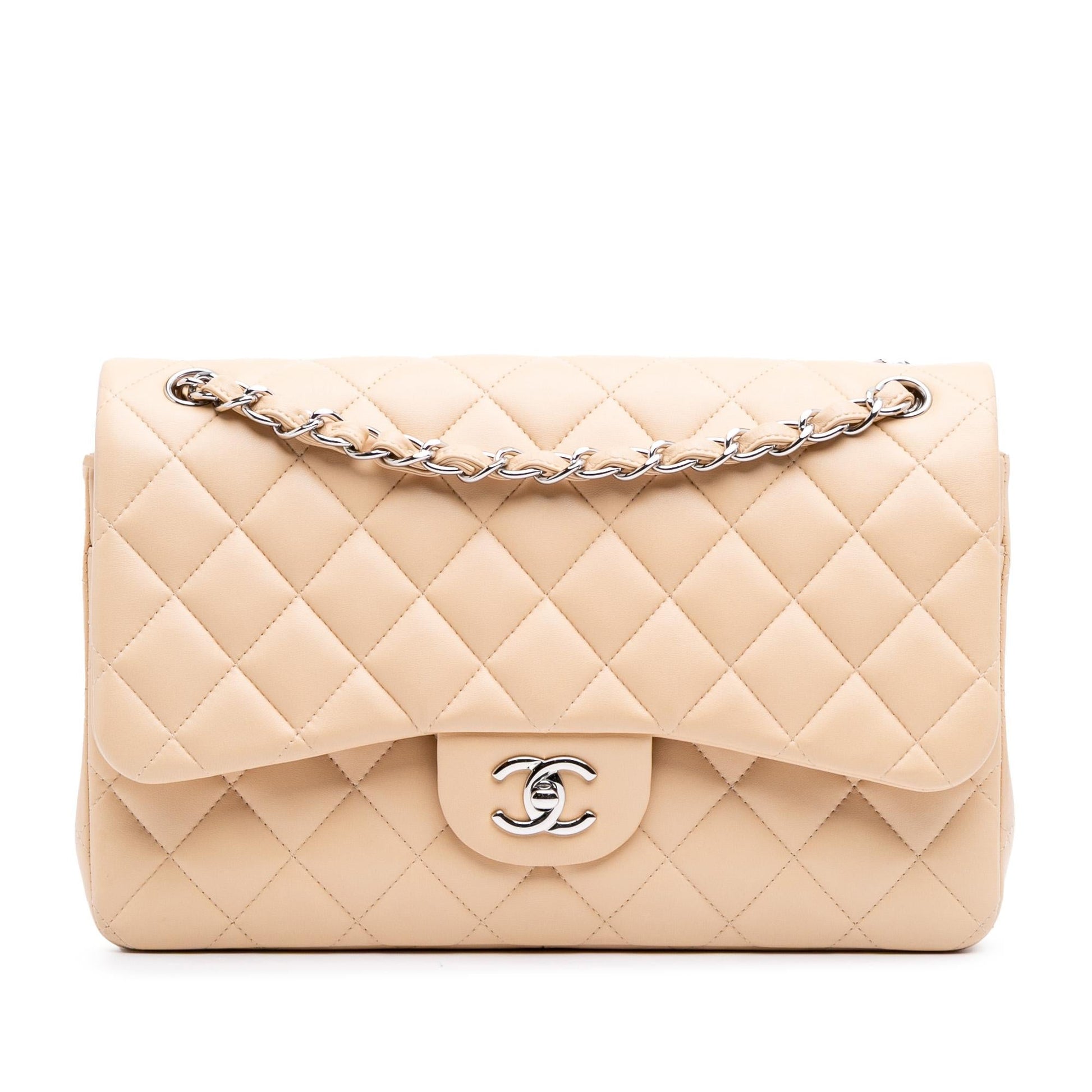 Chanel Jumbo Classic Lambskin Double Flap Handbag Flap 17