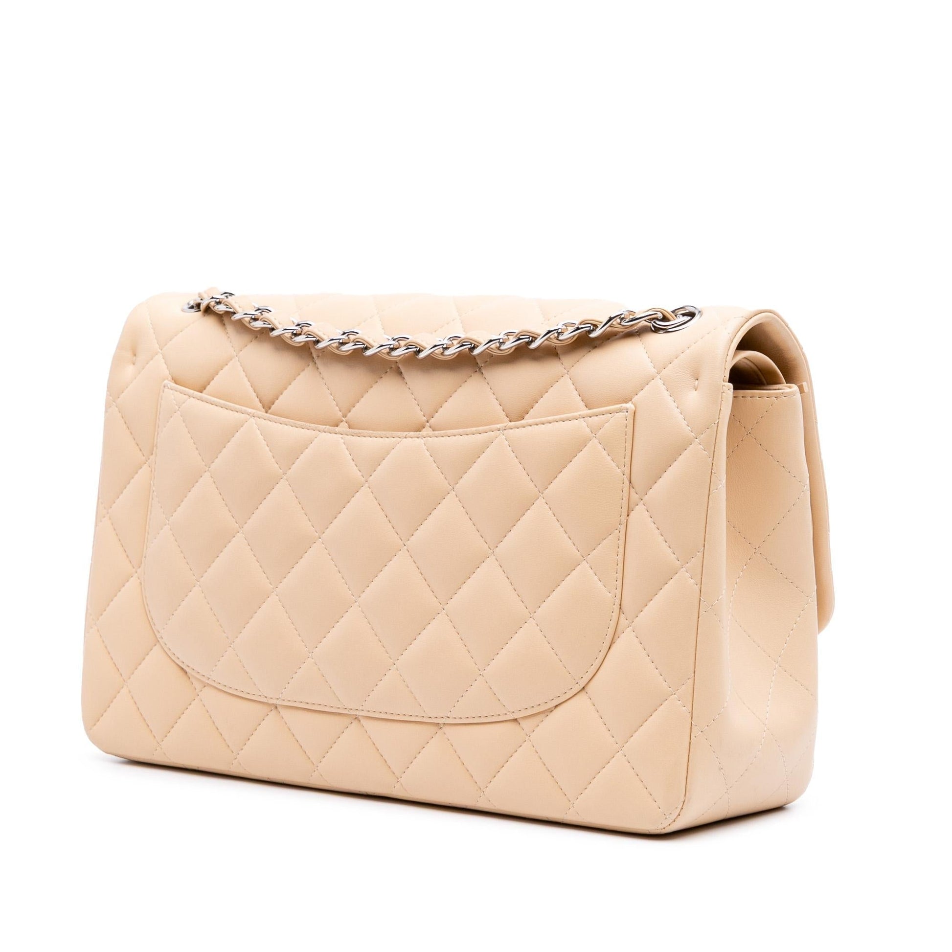 Chanel Jumbo Classic Lambskin Double Flap Handbag Flap 17