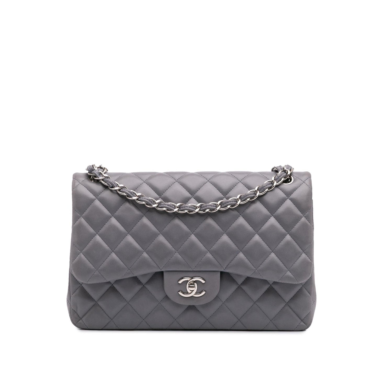 Chanel Jumbo Classic Lambskin Double Flap Handbag Flap 16
