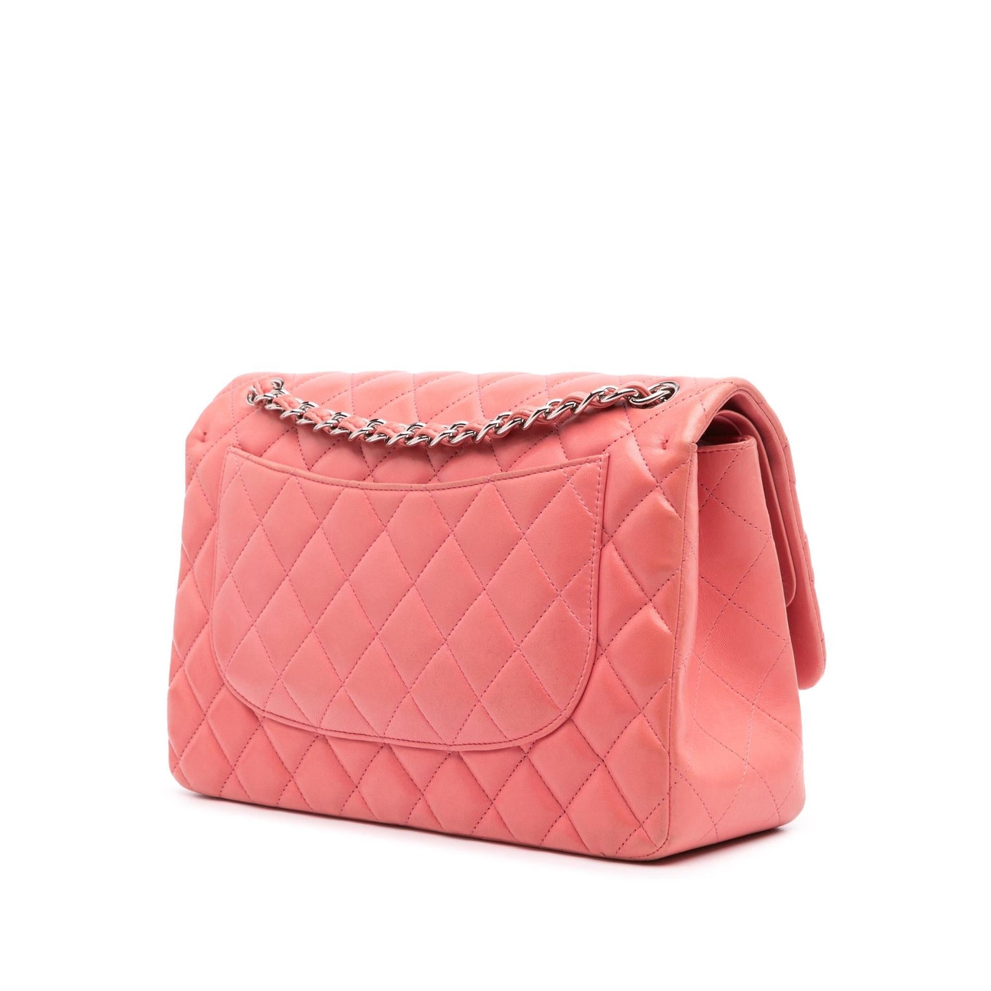 Chanel Jumbo Classic Lambskin Double Flap Handbag Flap 23