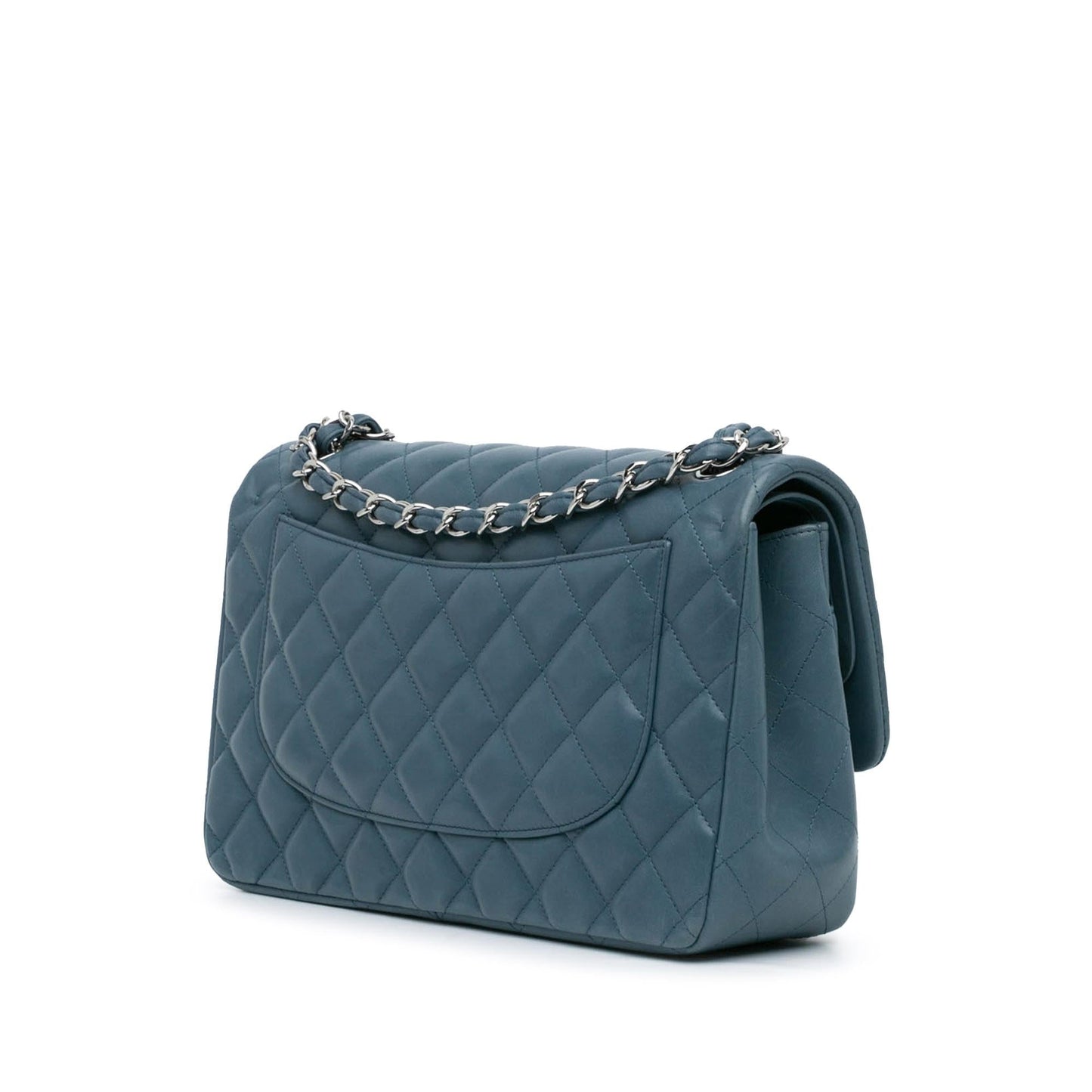 Chanel Jumbo Classic Lambskin Double Flap Handbag Flap 28