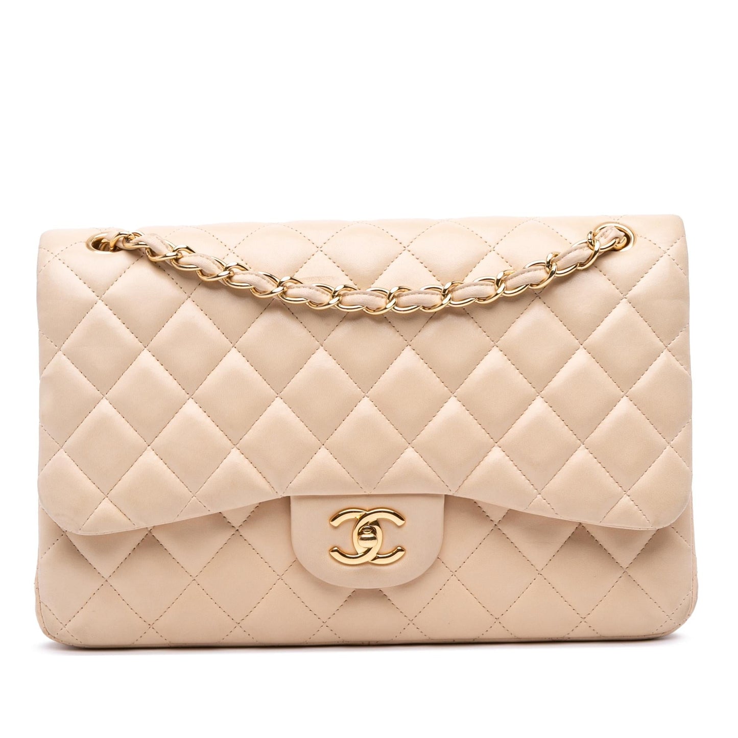 Chanel Jumbo Classic Lambskin Double Flap Handbag Flap 29