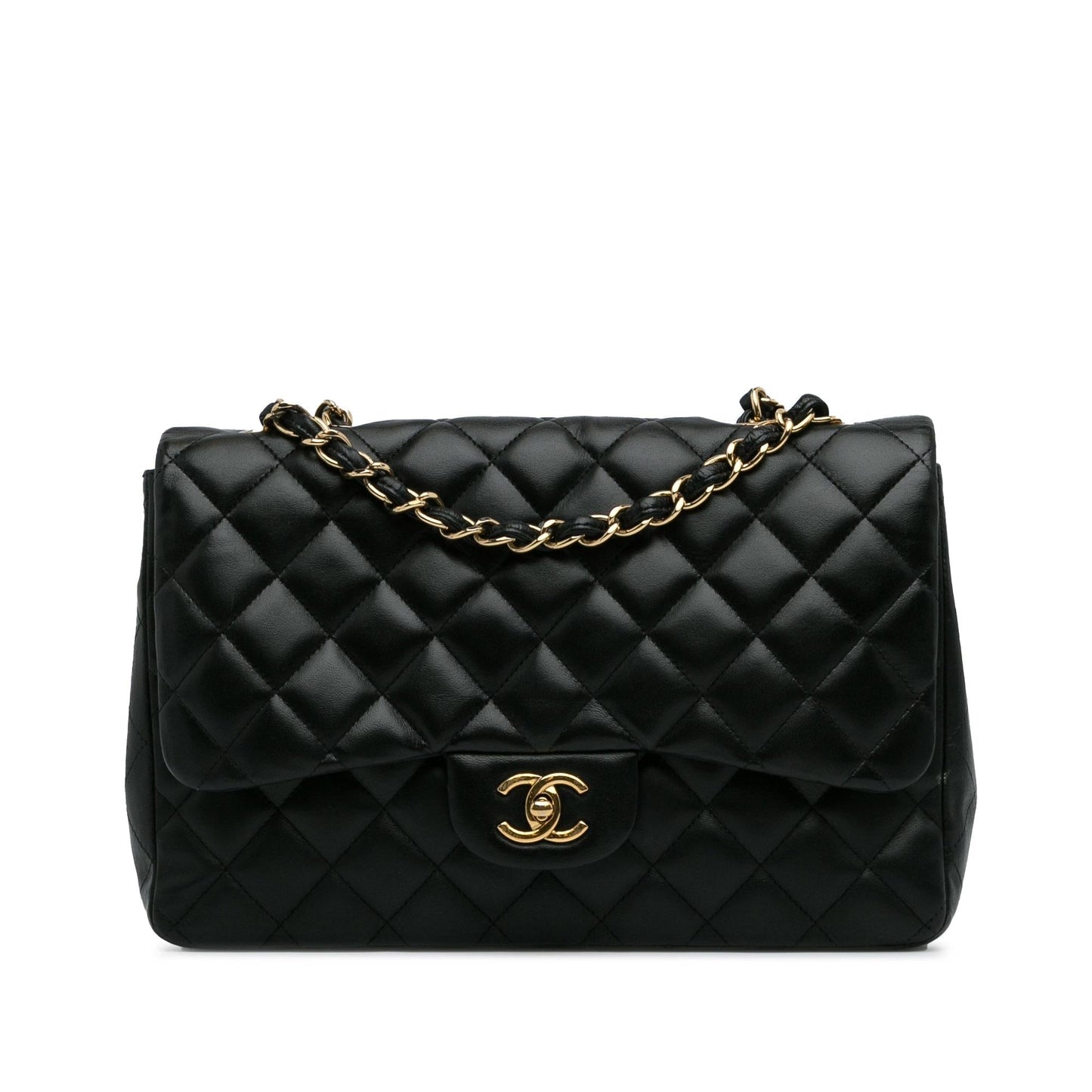 Chanel Jumbo Classic Lambskin Single Flap SHG-9yqInb Shoulder Bag