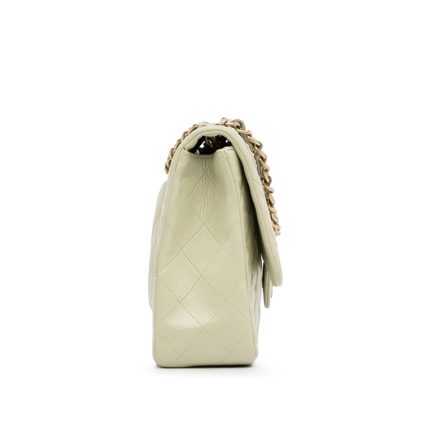 Chanel Jumbo Classic Lambskin Single Flap SHG-RAwy5g Handbag