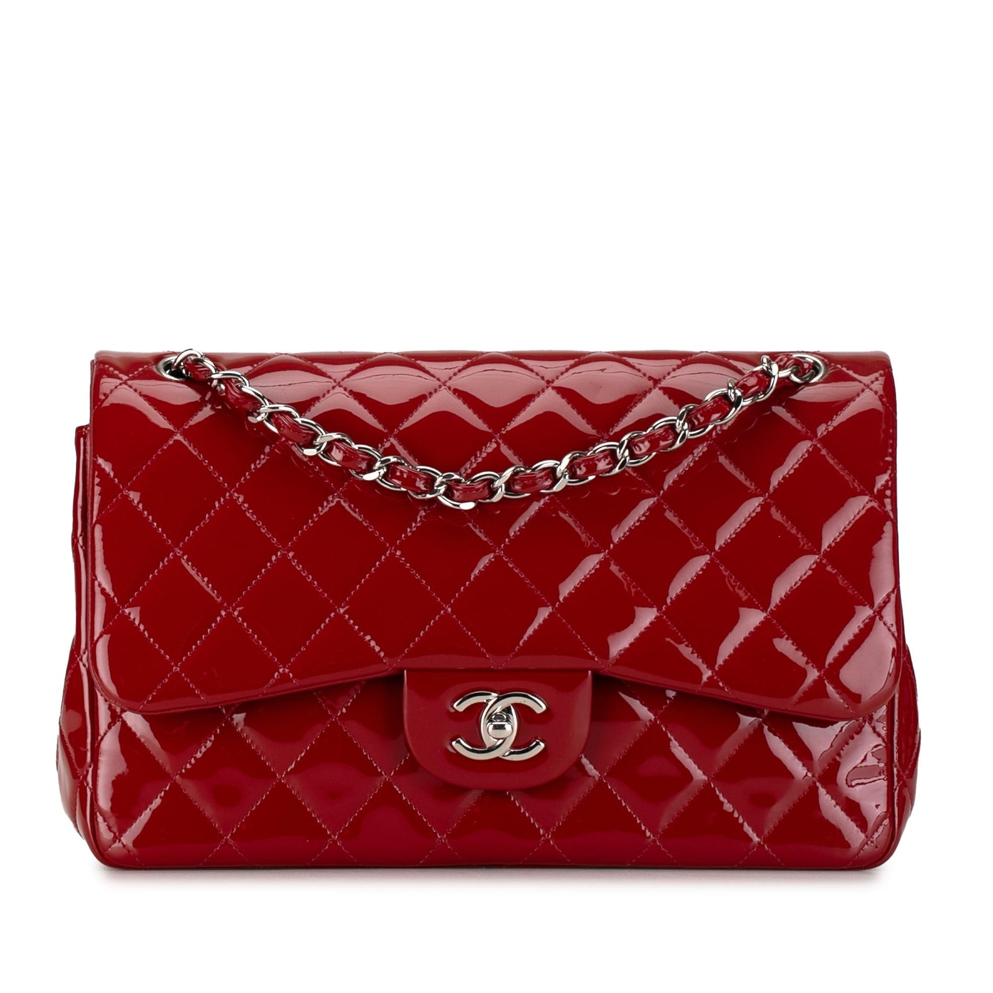 Chanel Jumbo Classic Patent Double Flap SHG-rg1hZI Handbag