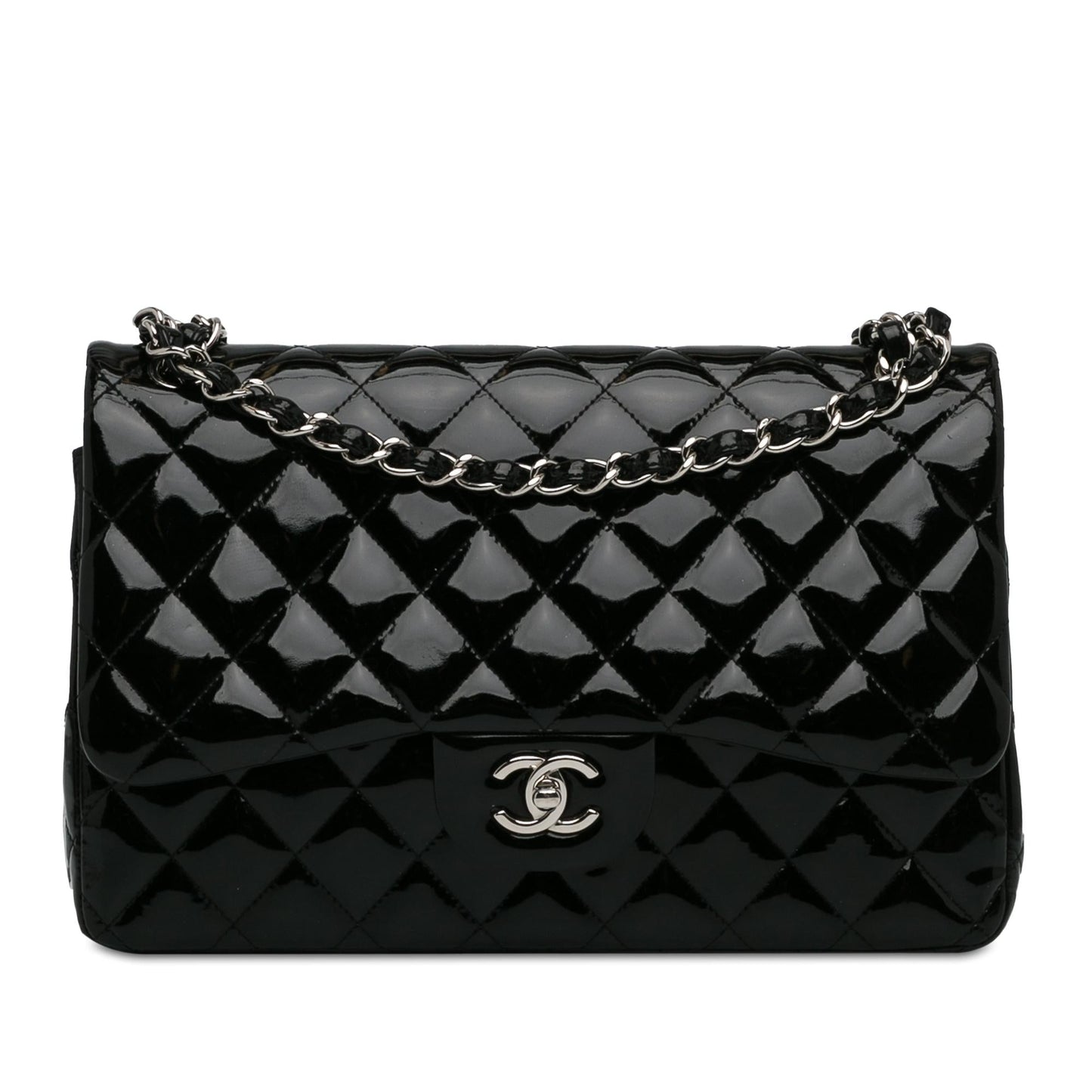 Chanel Jumbo Classic Patent Double Flap SHG-JL2ojZ Handbag
