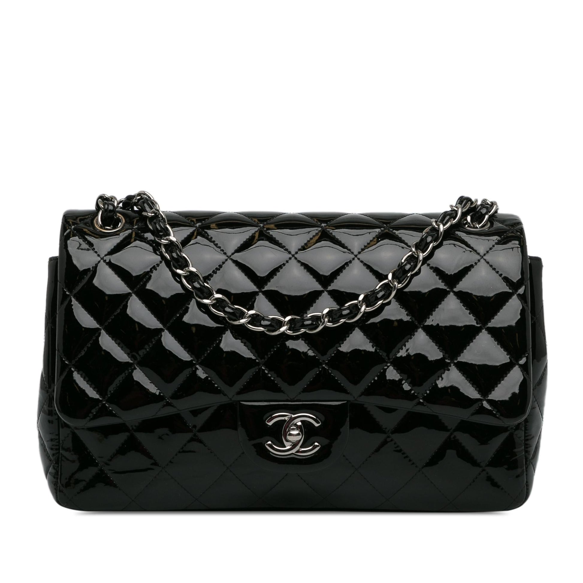Chanel Jumbo Classic Patent Double Flap SHG-N1UTHV Handbag