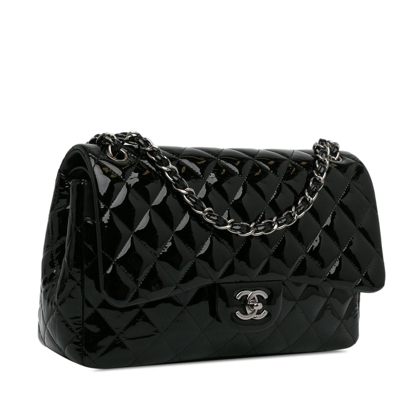 Chanel Jumbo Classic Patent Double Flap SHG-N1UTHV Handbag