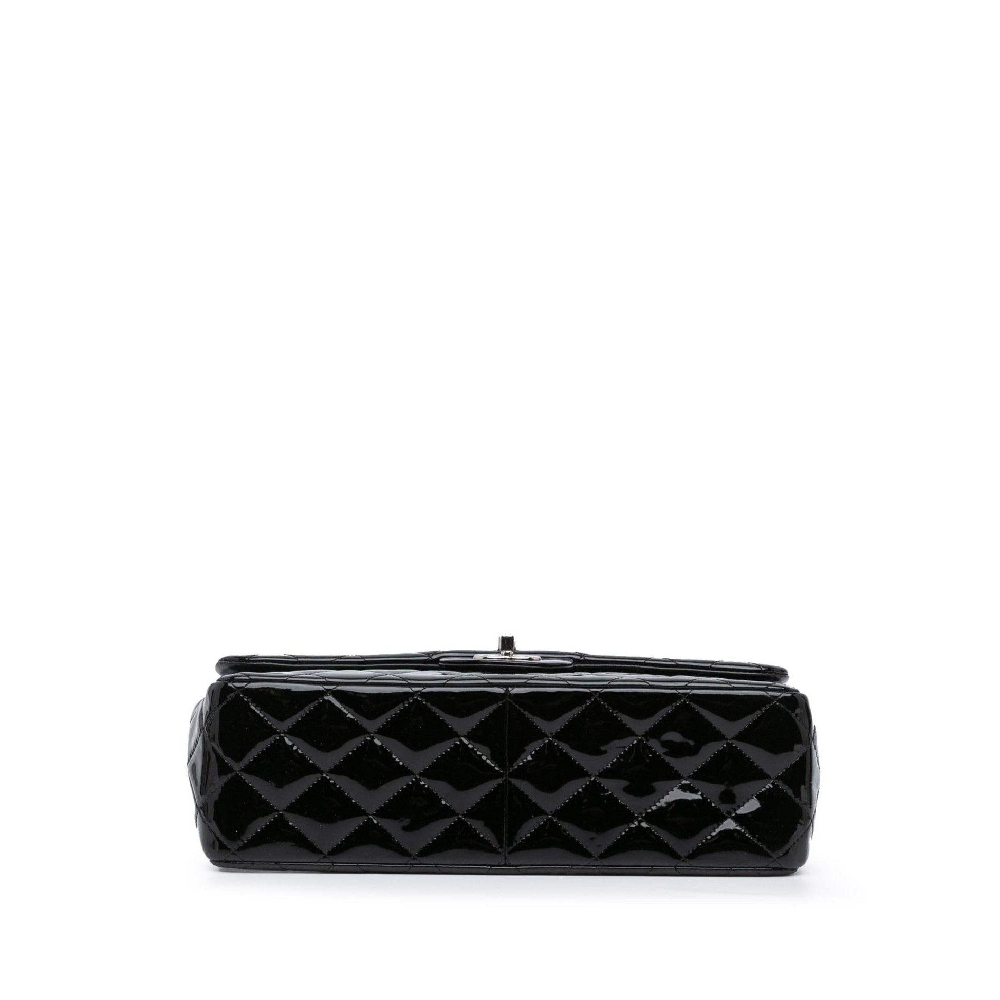 Chanel Jumbo Classic Patent Double Flap Handbag Shg G1Q8Jc