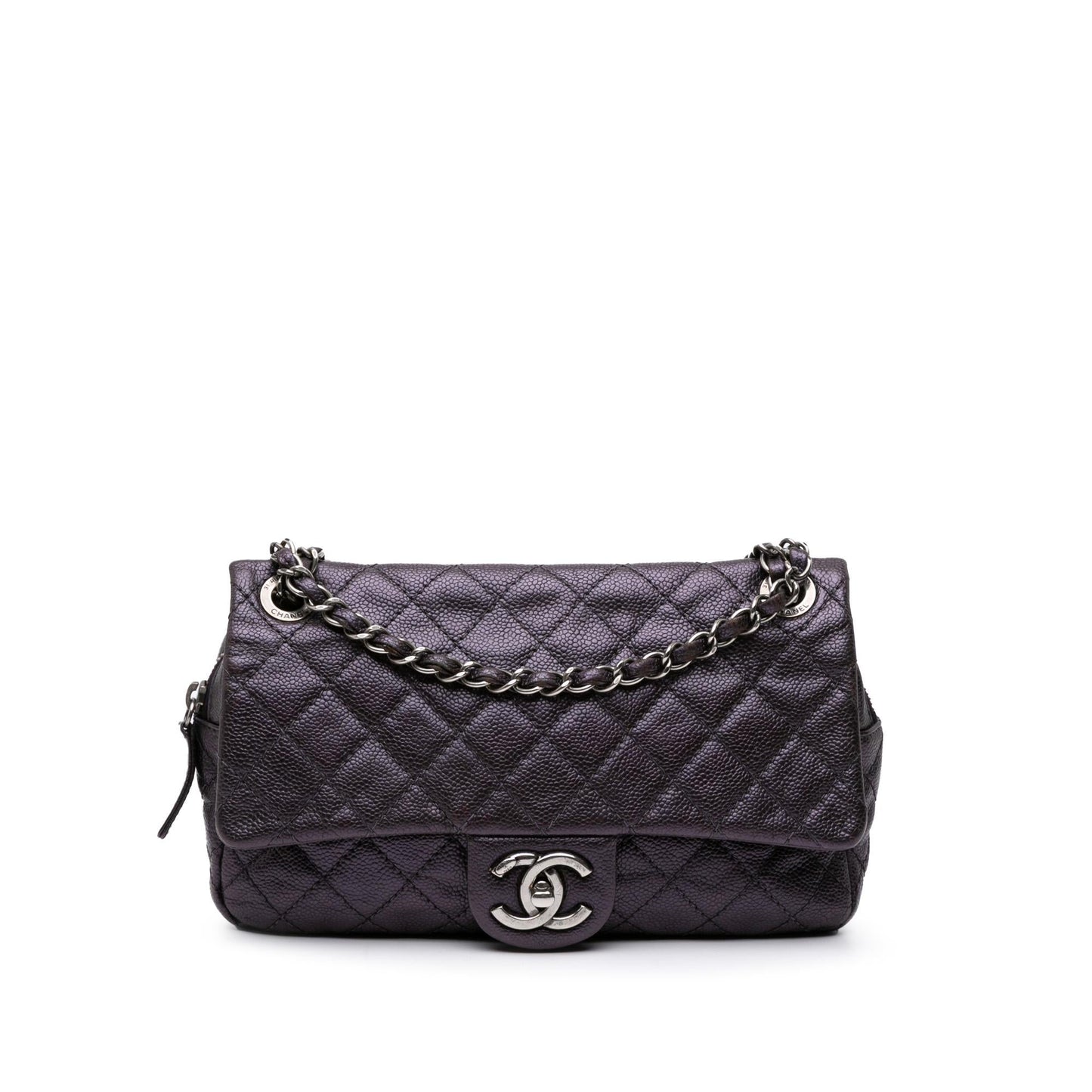 Chanel Jumbo Quilted Caviar Easy Flap Handbag Flap 3