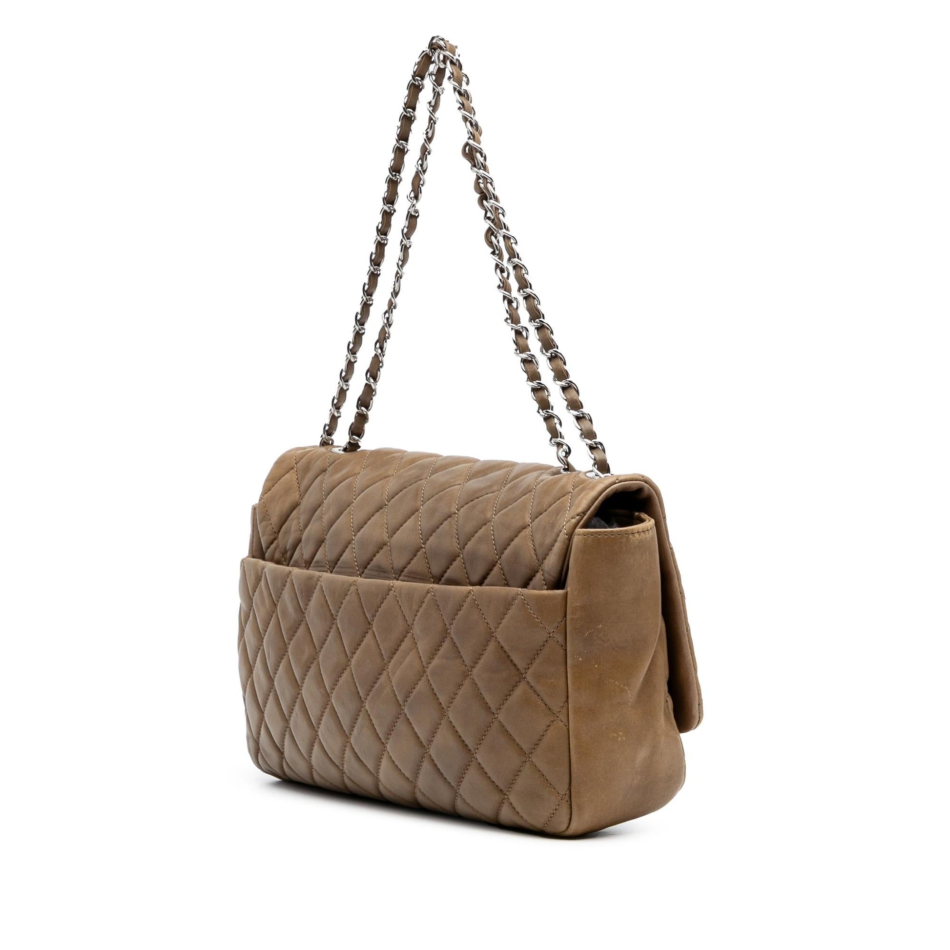 Chanel Jumbo Quilted Lambskin Coco Rain Flap Handbag Flap 1