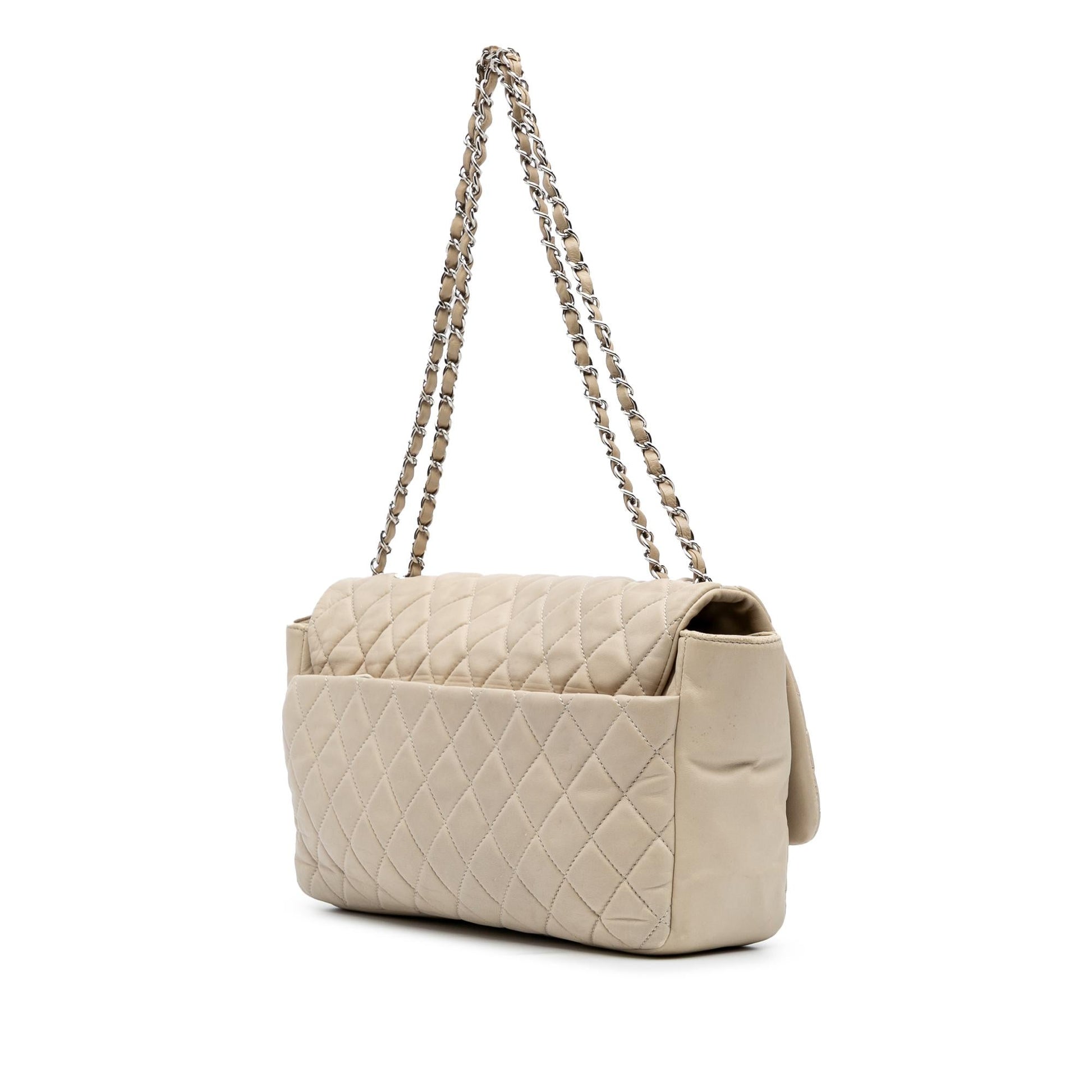 Chanel Jumbo Quilted Lambskin Coco Rain Flap Handbag Flap 2