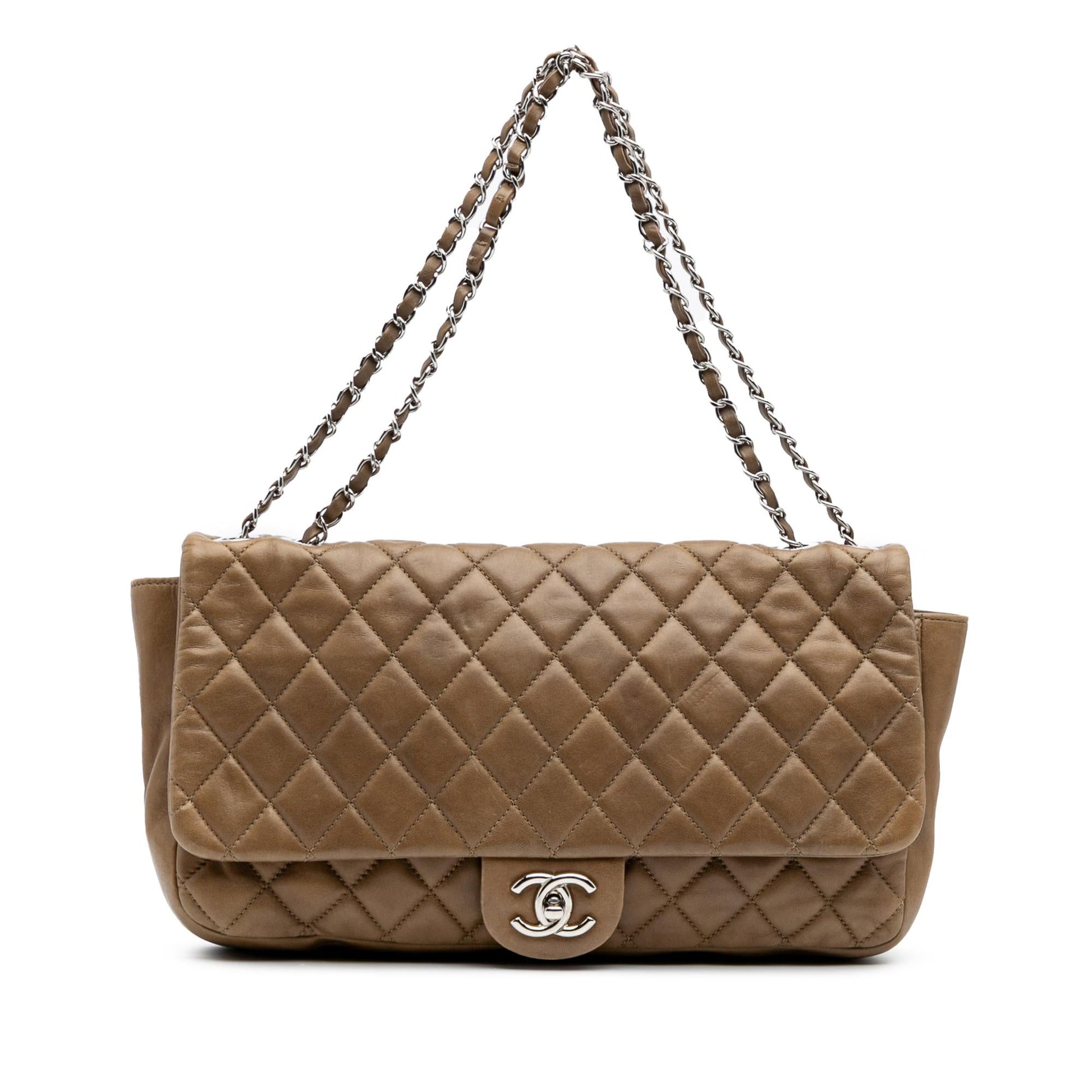 Chanel Jumbo Quilted Lambskin Coco Rain Flap Handbag Flap 3