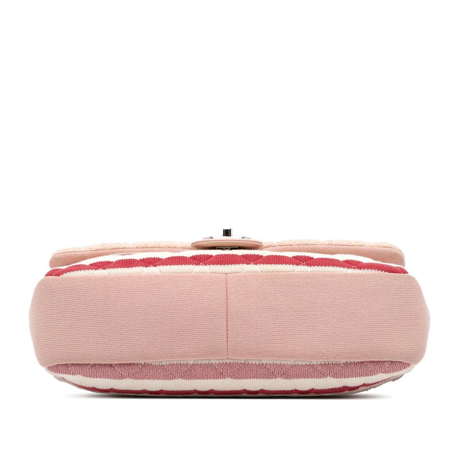 Chanel Jumbo Stripe Jersey Felt Rope Flap Handbag