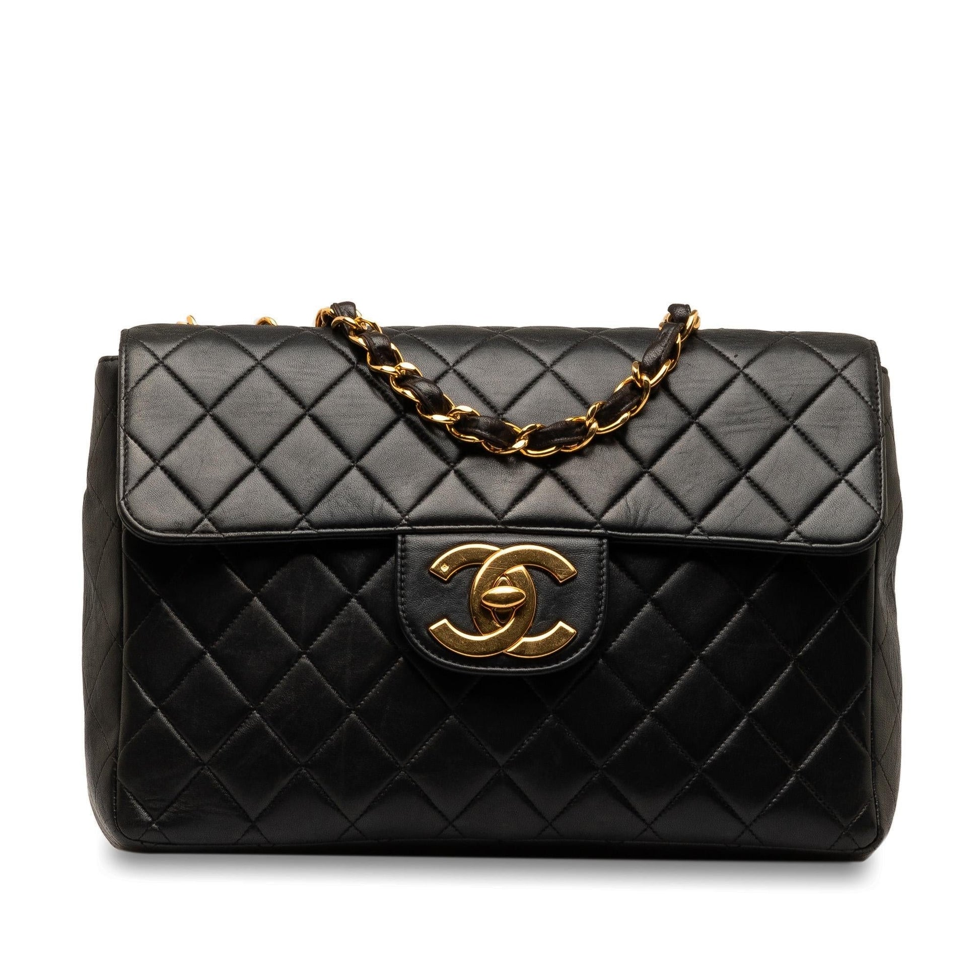 Chanel Jumbo XL Classic Lambskin Single Flap Handbag
