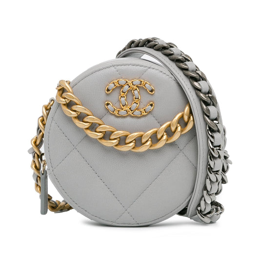 Chanel Lambskin 19 Round SHG-mHo6g9 Clutch Bag
