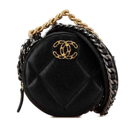 Chanel Lambskin 19 Round SHG-SmJ4Sl Clutch Bag