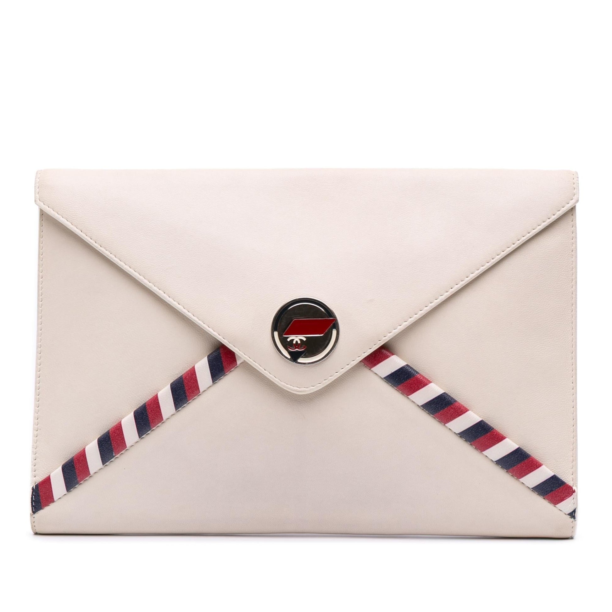 Chanel Lambskin Airlines Envelope Clutch Bag Clutch 1