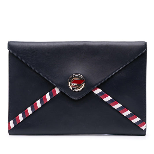 Chanel Lambskin Airlines Envelope Clutch Bag Clutch 2