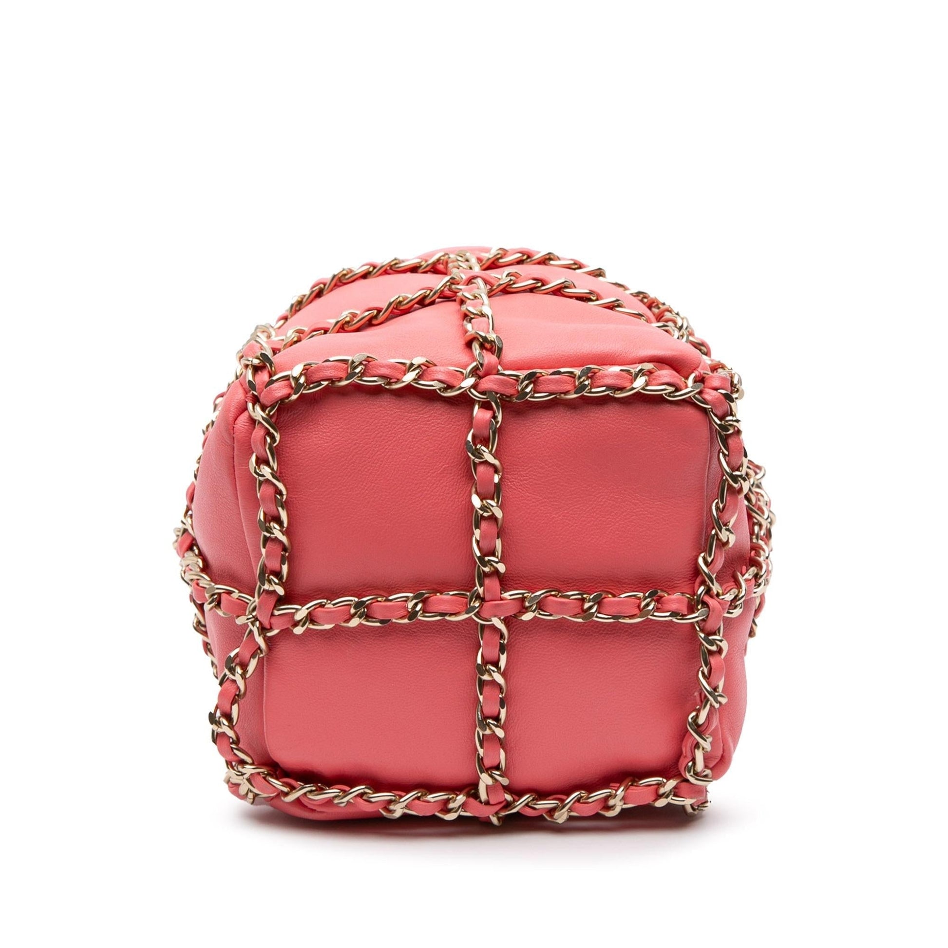 Chanel Lambskin CC Frame Drawstring Bucket Jewelry
