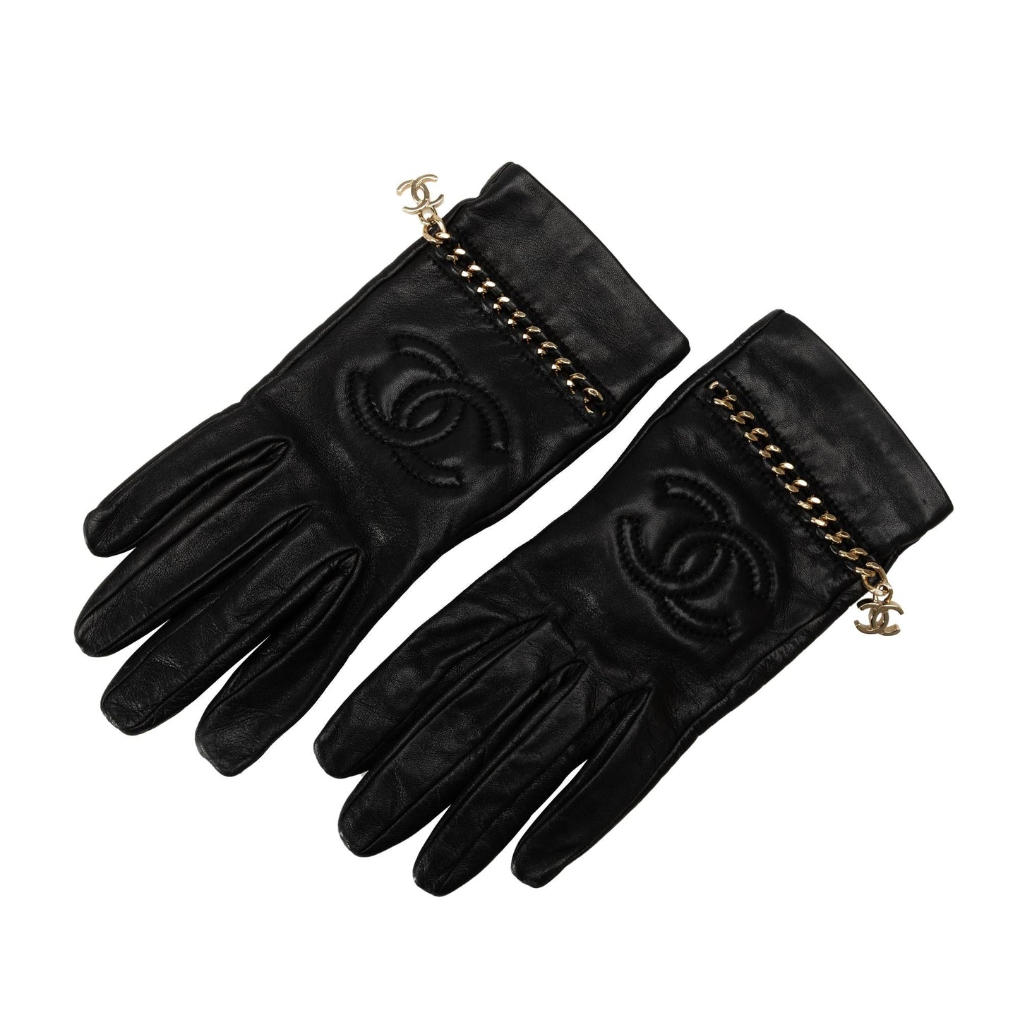 Chanel Lambskin CC Link Gloves SHG-jpfARh Handbag