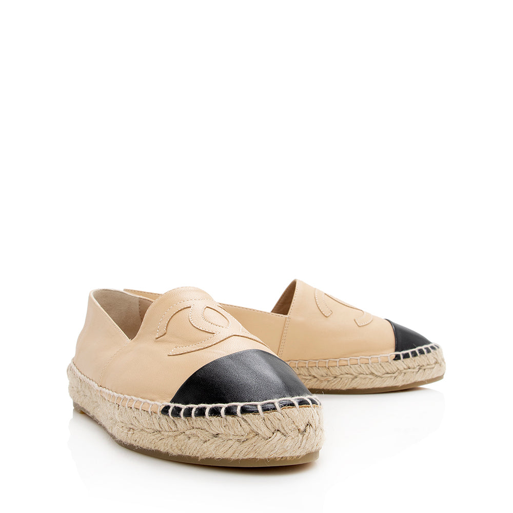 Chanel Lambskin CC Espadrilles Handbag Cc Espadrilles