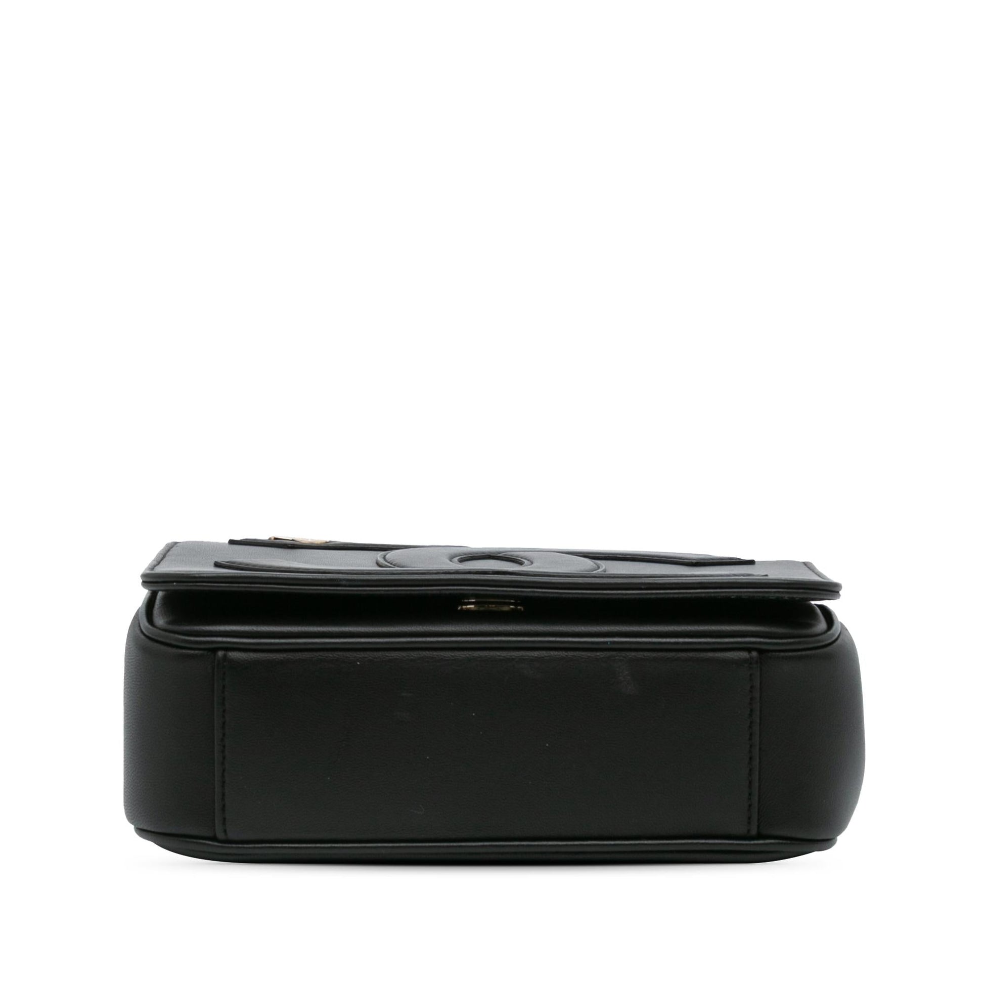 Chanel Lambskin CC Mania Flap Handbag Mania Flap