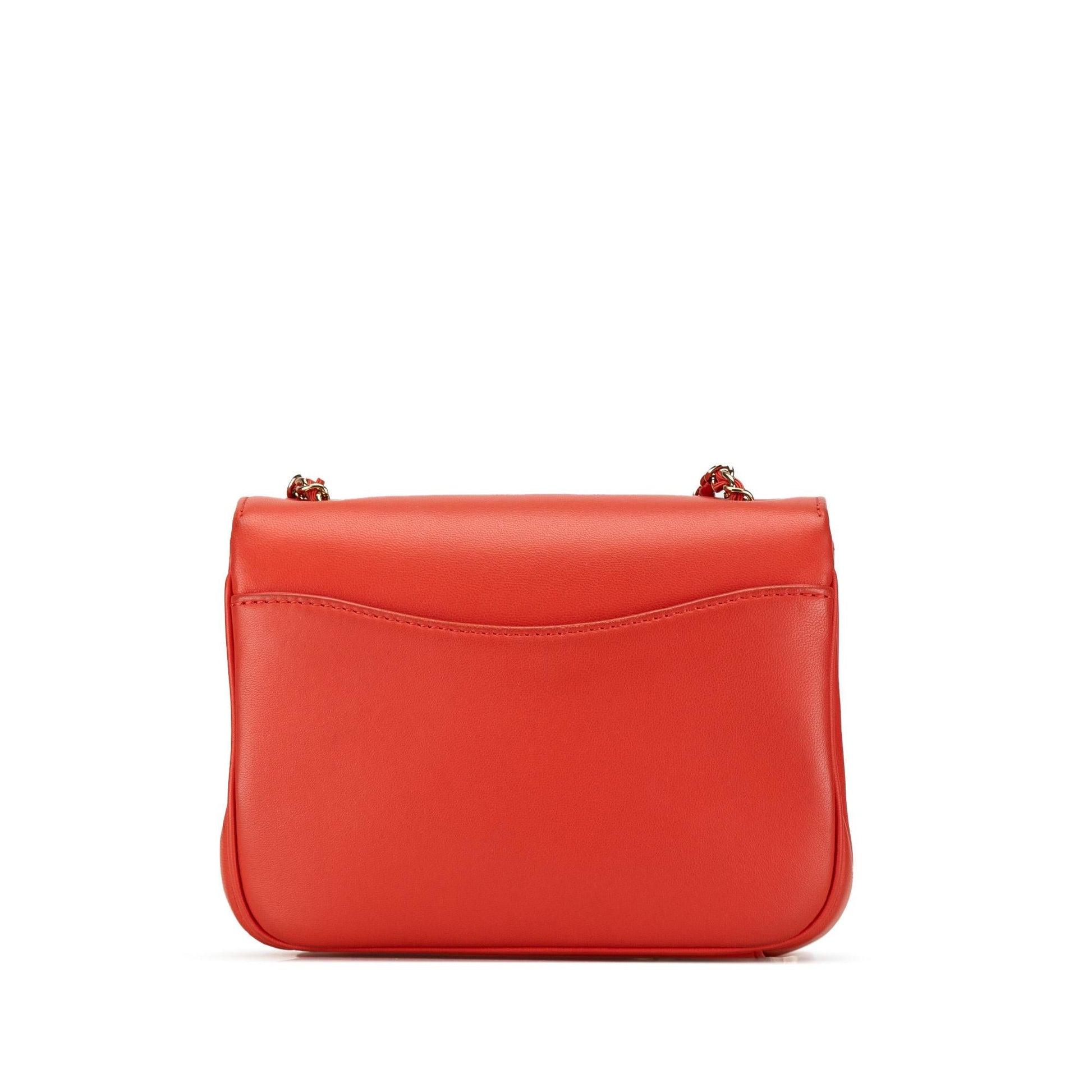 Chanel Lambskin CC Mania Flap Handbag Flap 3