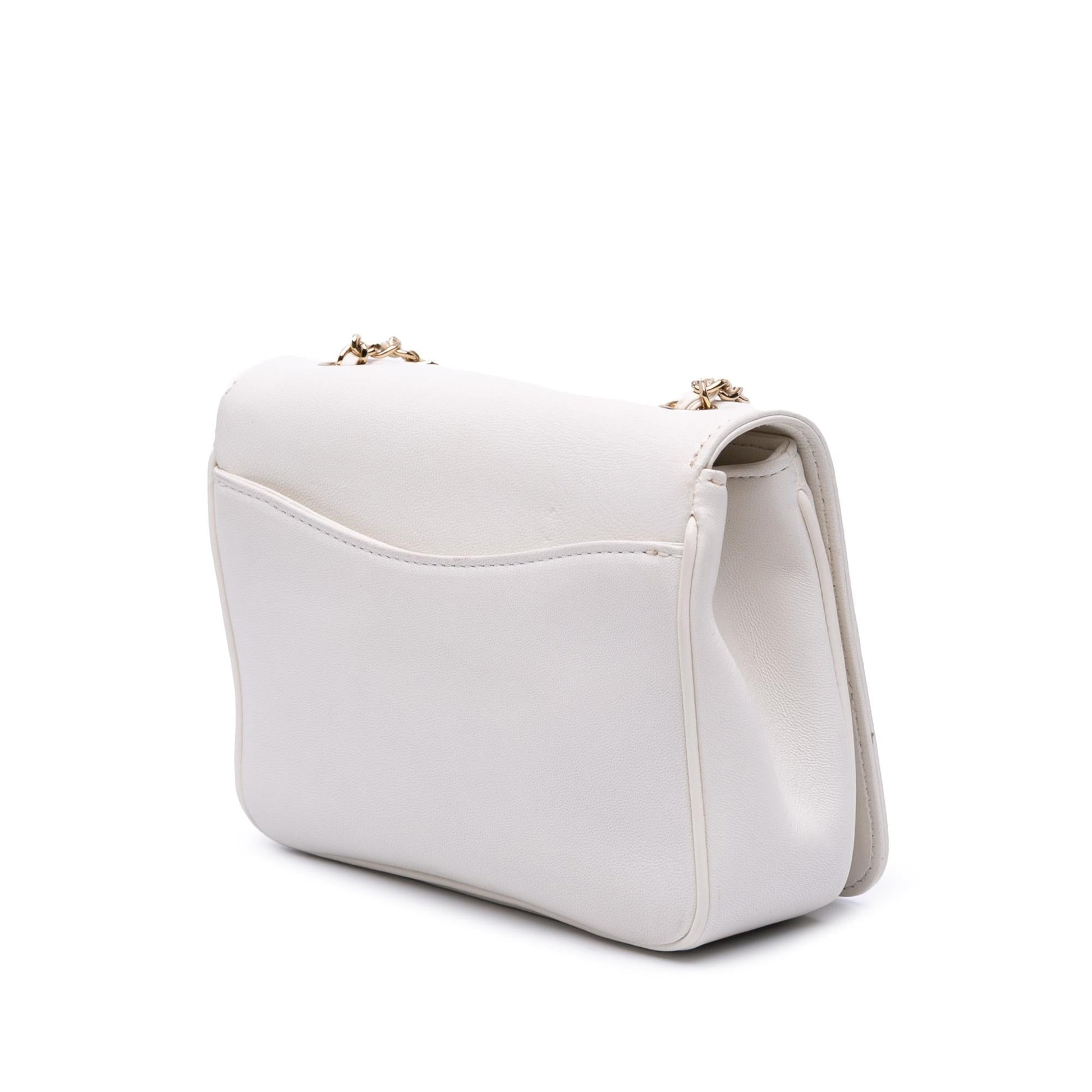 Chanel Lambskin CC Mania Flap Handbag Flap 4