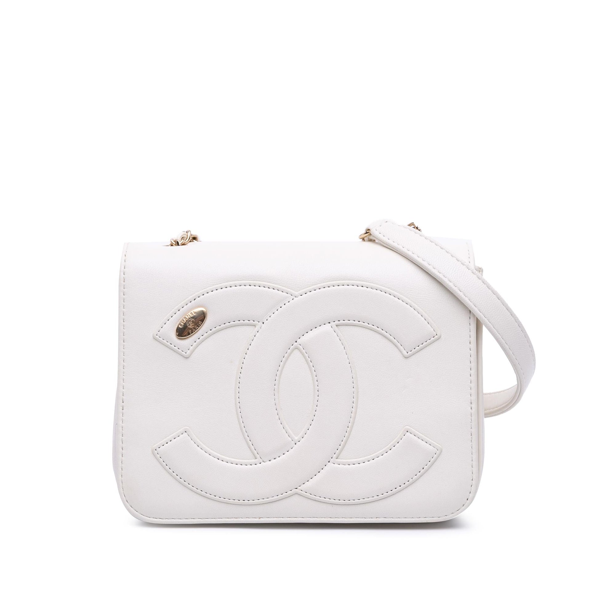 Chanel Lambskin CC Mania Flap Handbag Flap 8