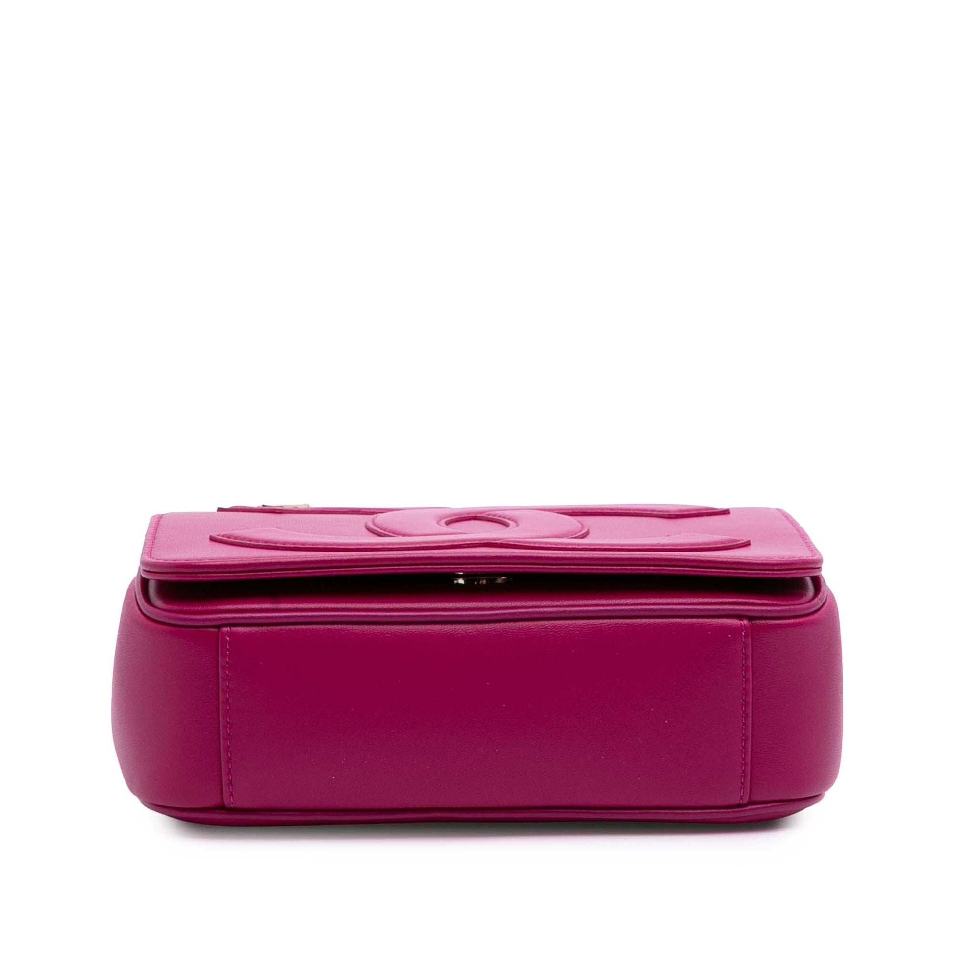 Chanel Lambskin CC Mania Flap Handbag Flap 7