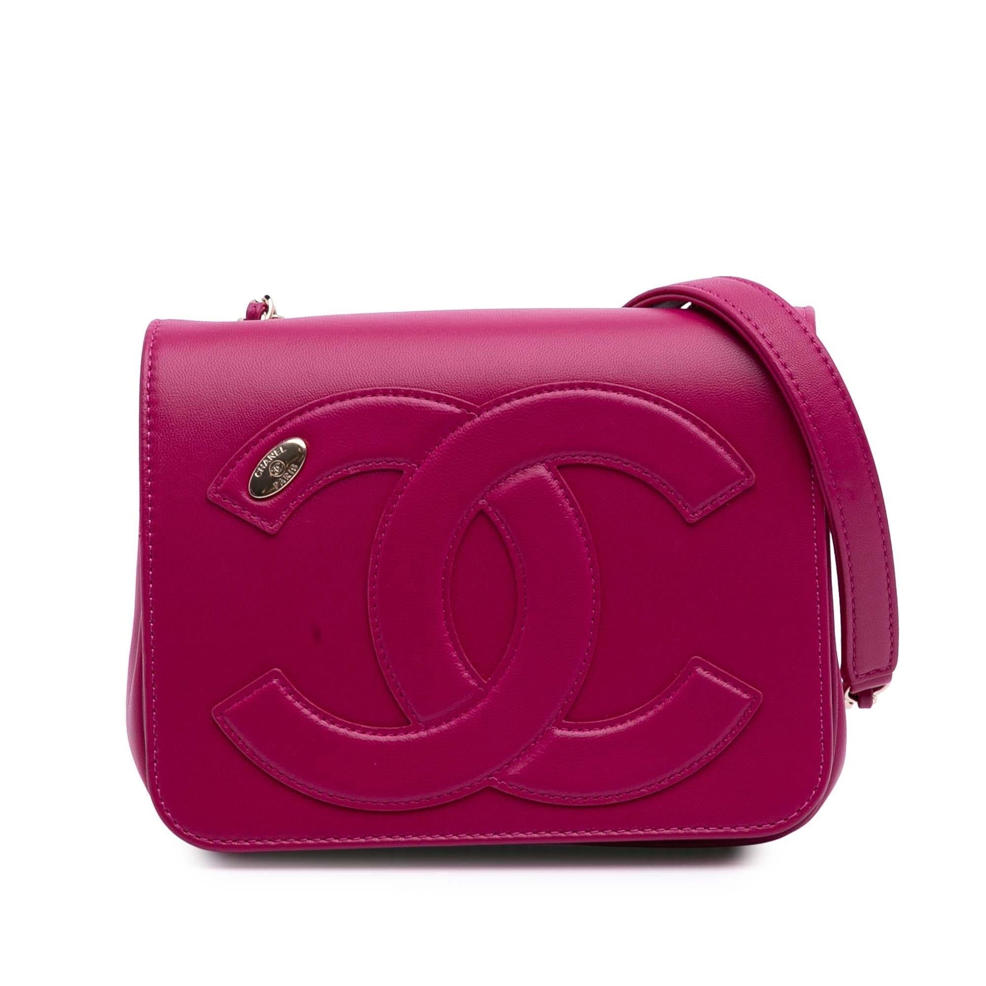 Chanel Lambskin CC Mania Flap Handbag Flap 7