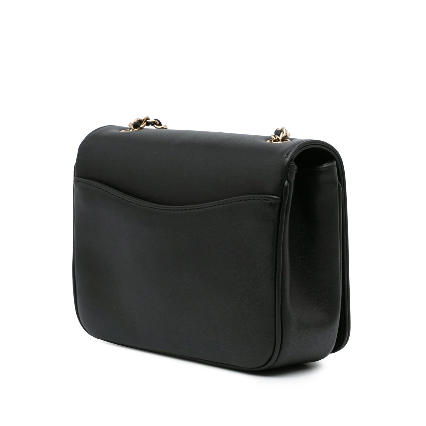 Chanel Lambskin CC Mania Flap Handbag Flap 9