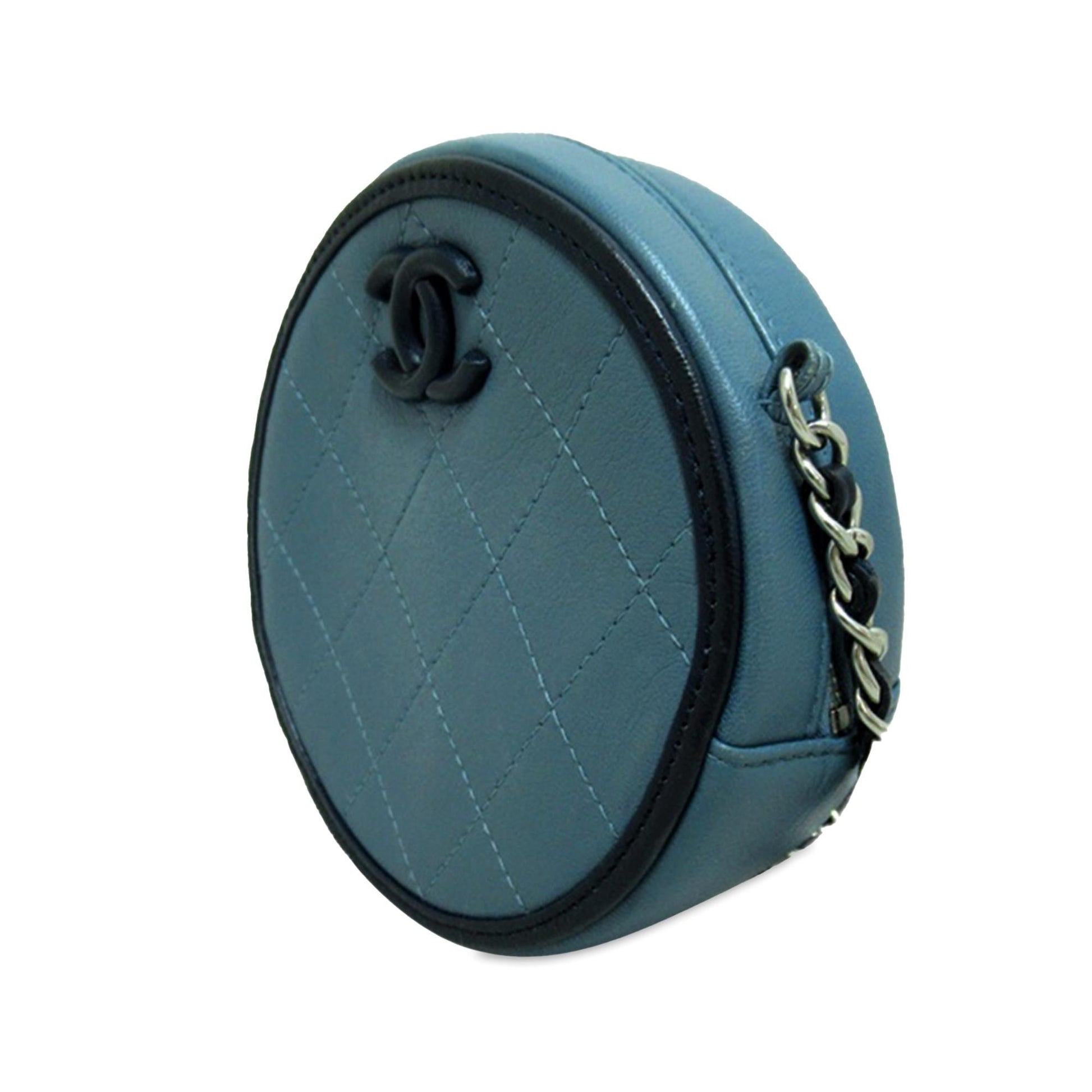 Chanel Lambskin CC Round SHG-U5AlX9 Crossbody Bag